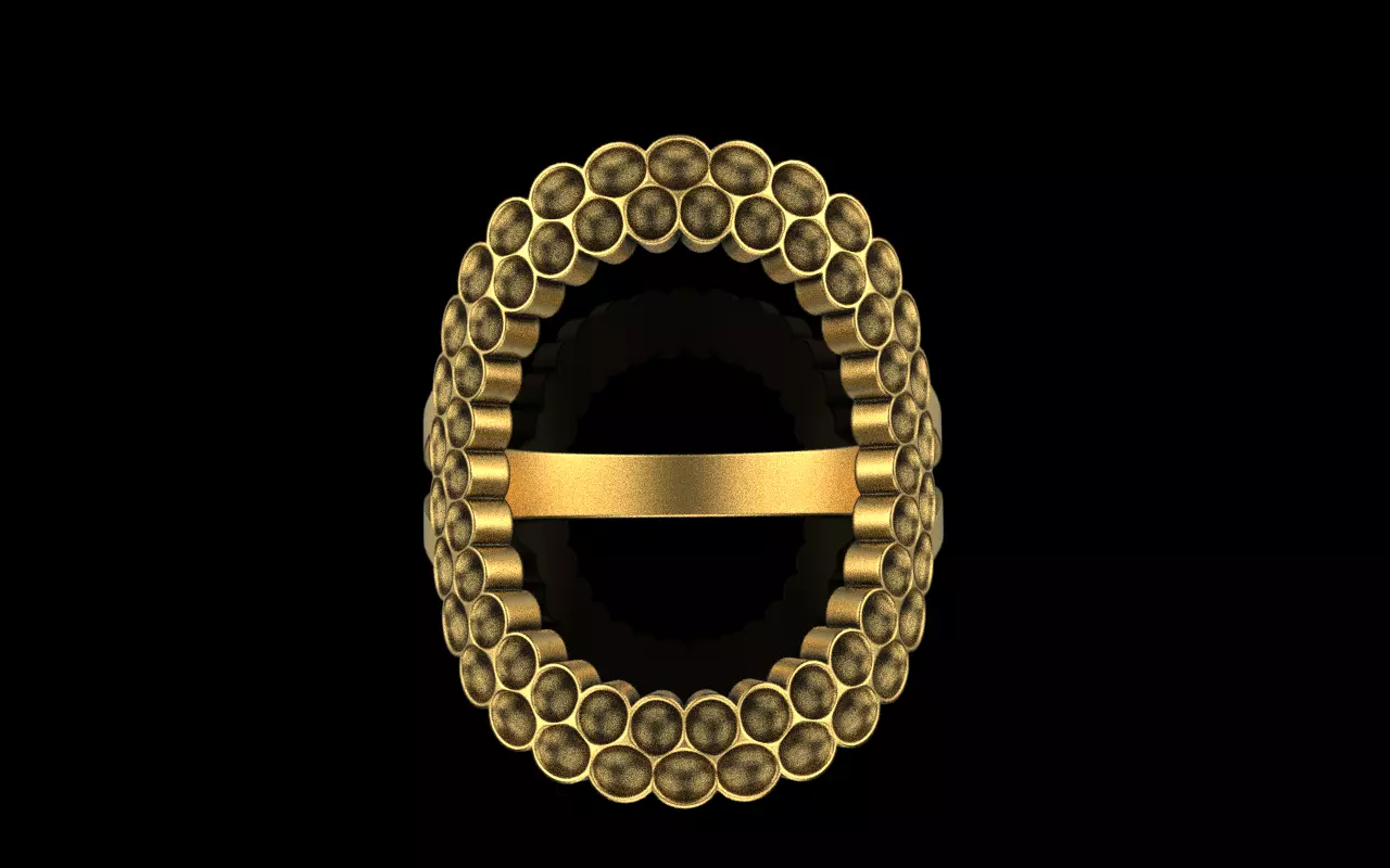 ladies fashion ring model 979 3D print model_0