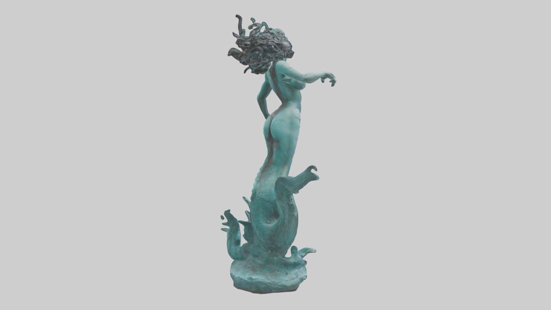 Sirens Call statue model 3D model_3