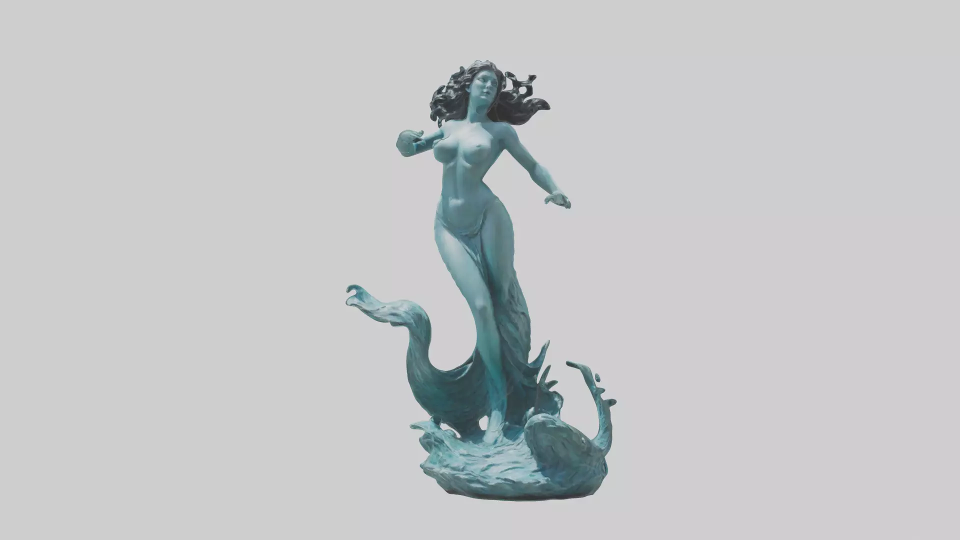 Sirens Call statue model 3D model_0