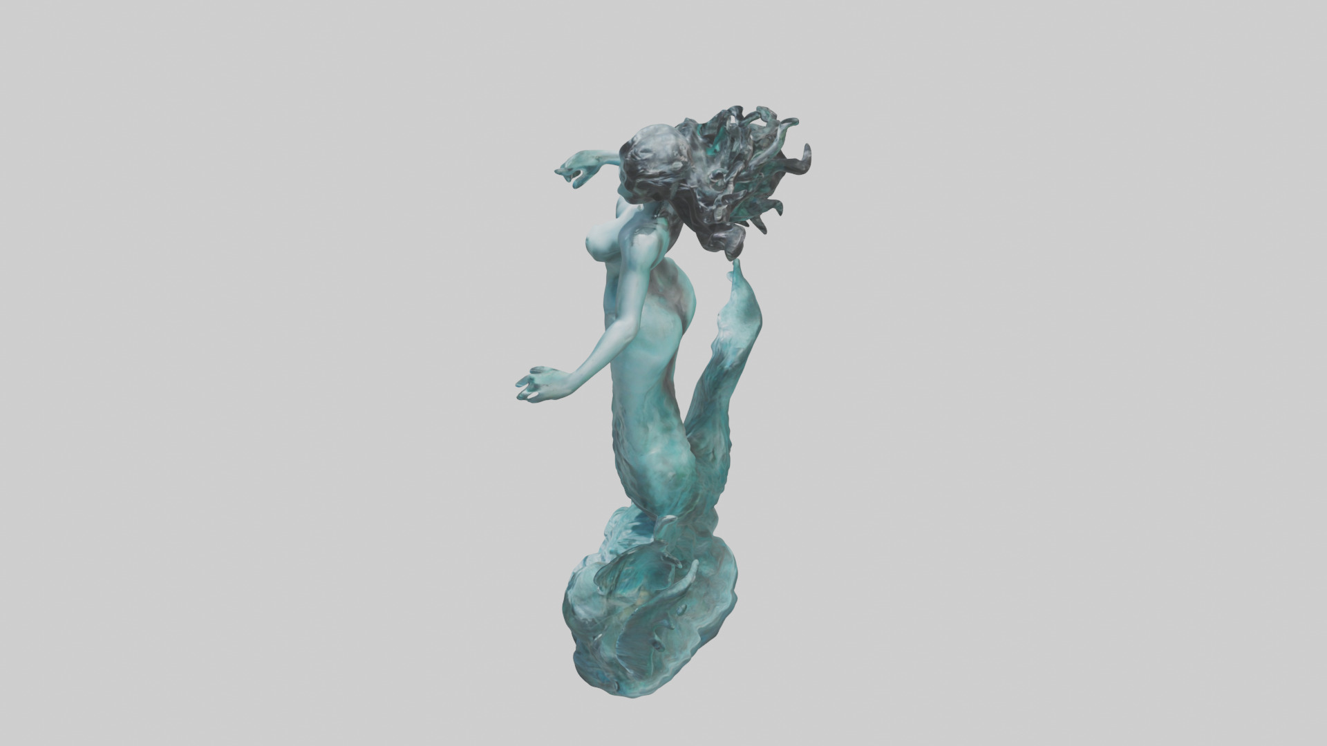 Sirens Call statue model 3D model_17