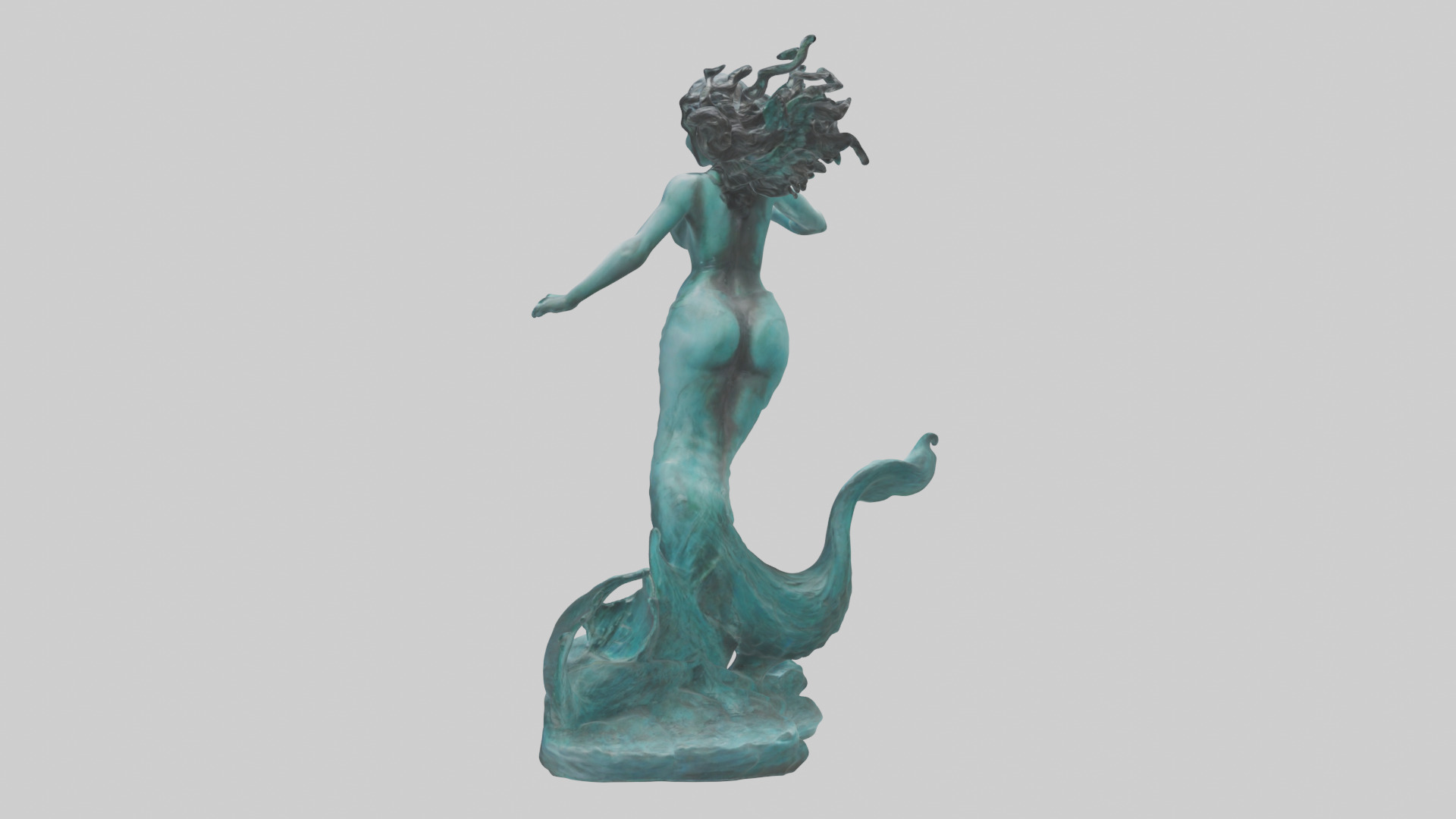 Sirens Call statue model 3D model_2