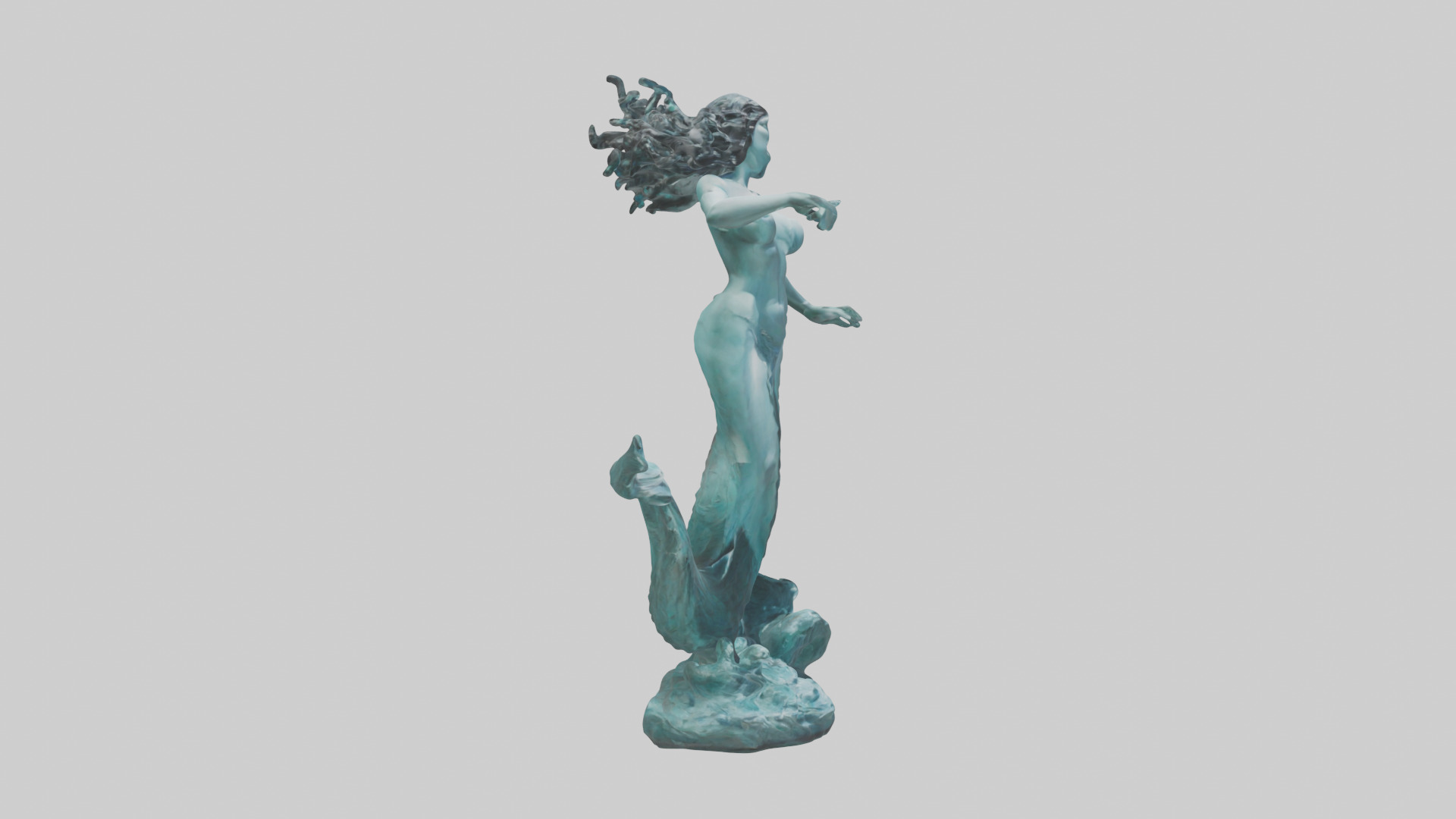 Sirens Call statue model 3D model_13