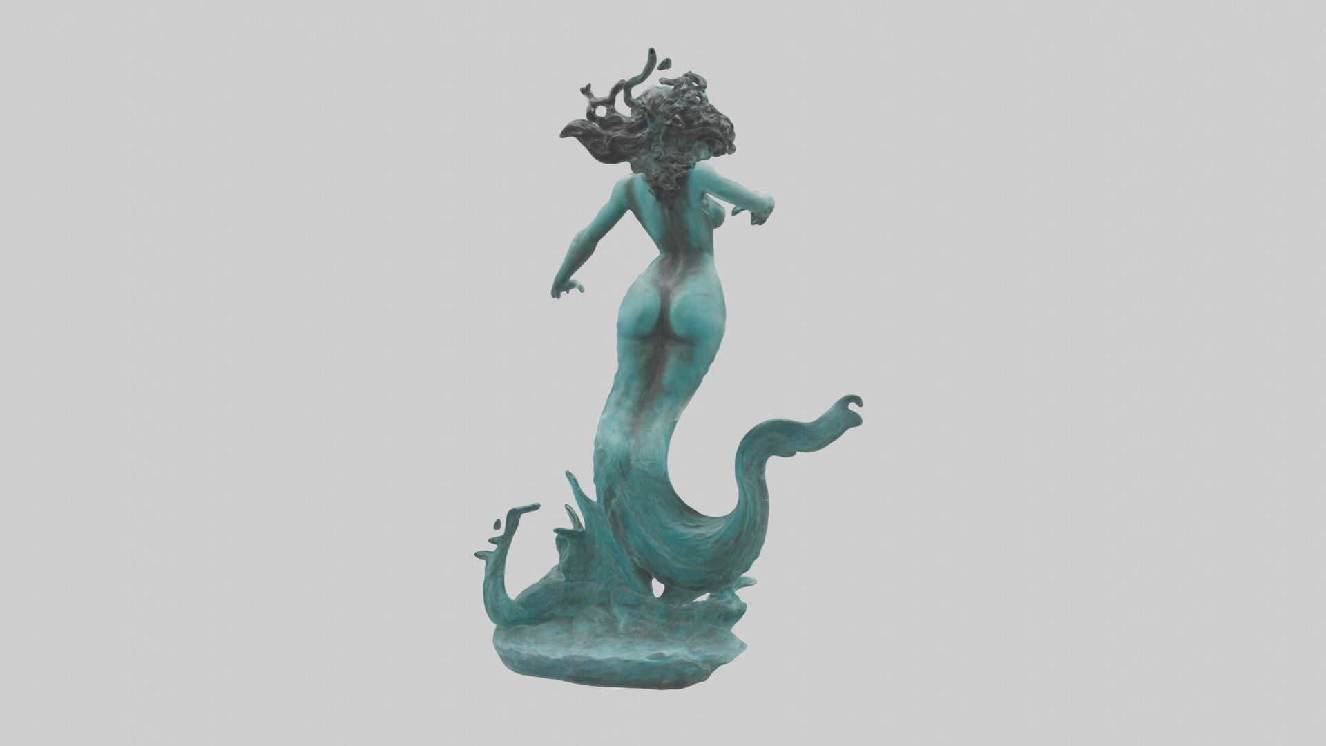Sirens Call statue model 3D model_1