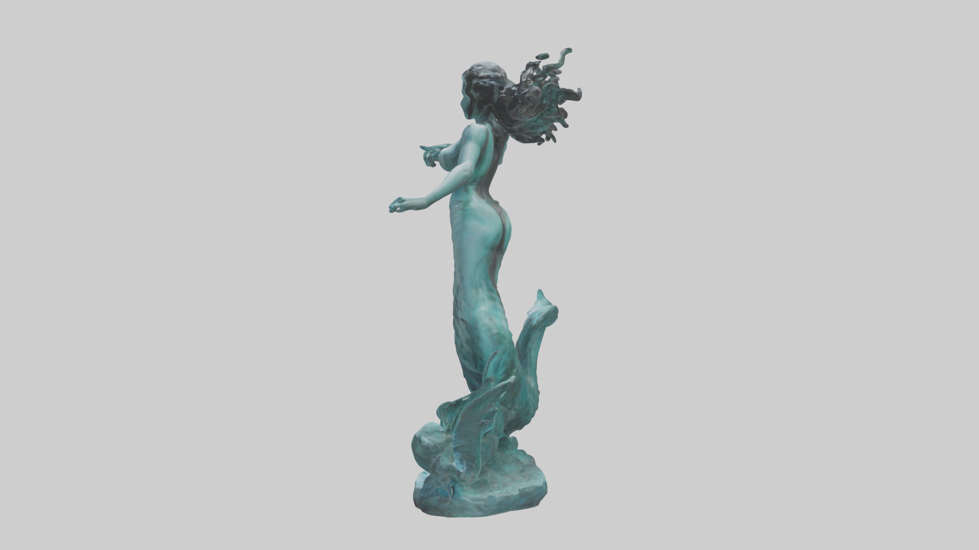 Sirens Call statue model 3D model_12