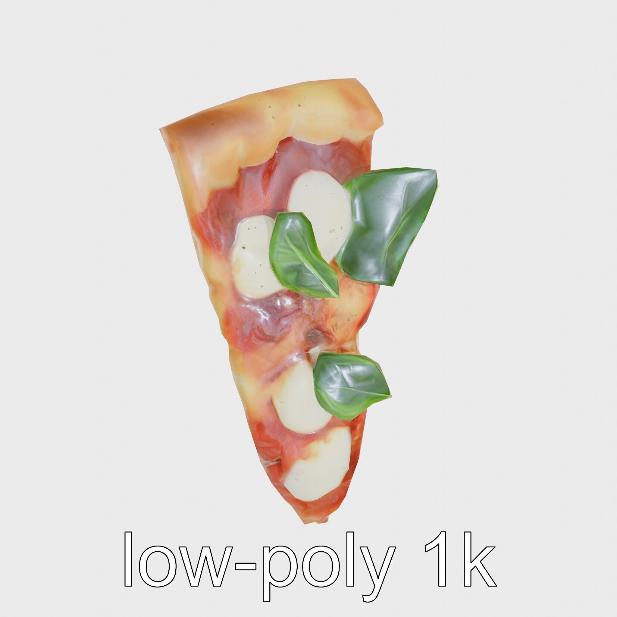 Margherita Pizza Slice 3D model pack Low-poly 3D model_13