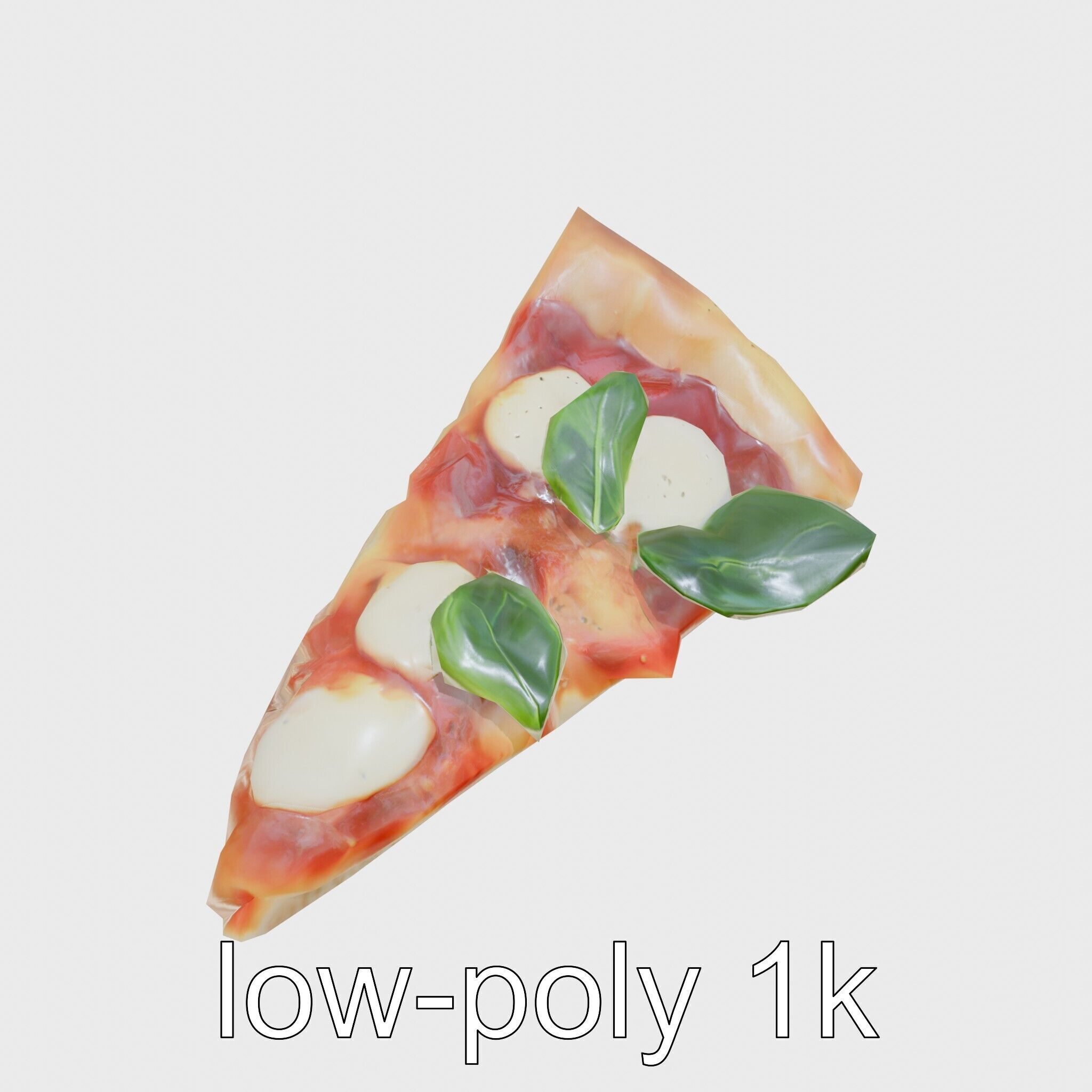 Margherita Pizza Slice 3D model pack Low-poly 3D model_17