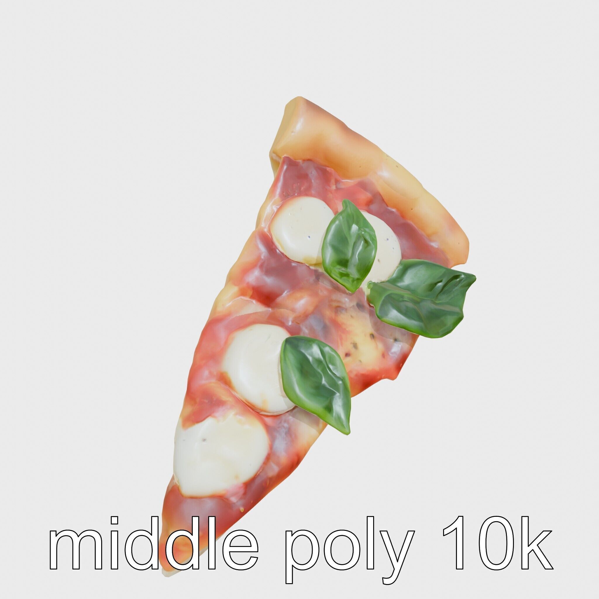 Margherita Pizza Slice 3D model pack Low-poly 3D model_23