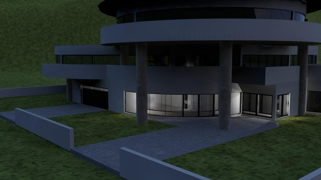 House modern 3D model_2