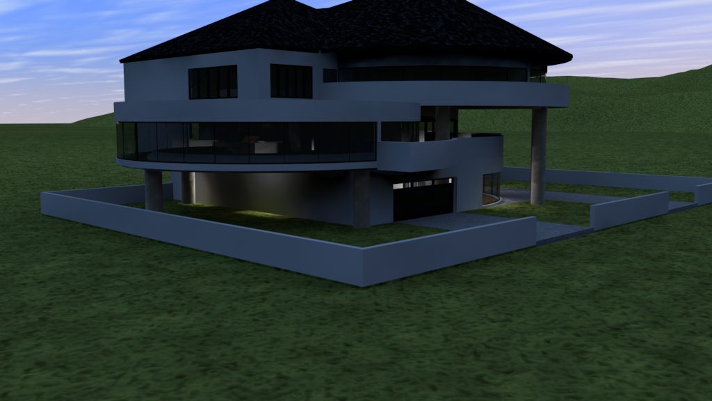 House modern 3D model_3