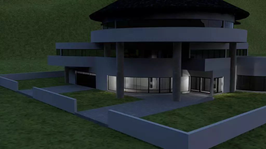 House modern 3D model_0