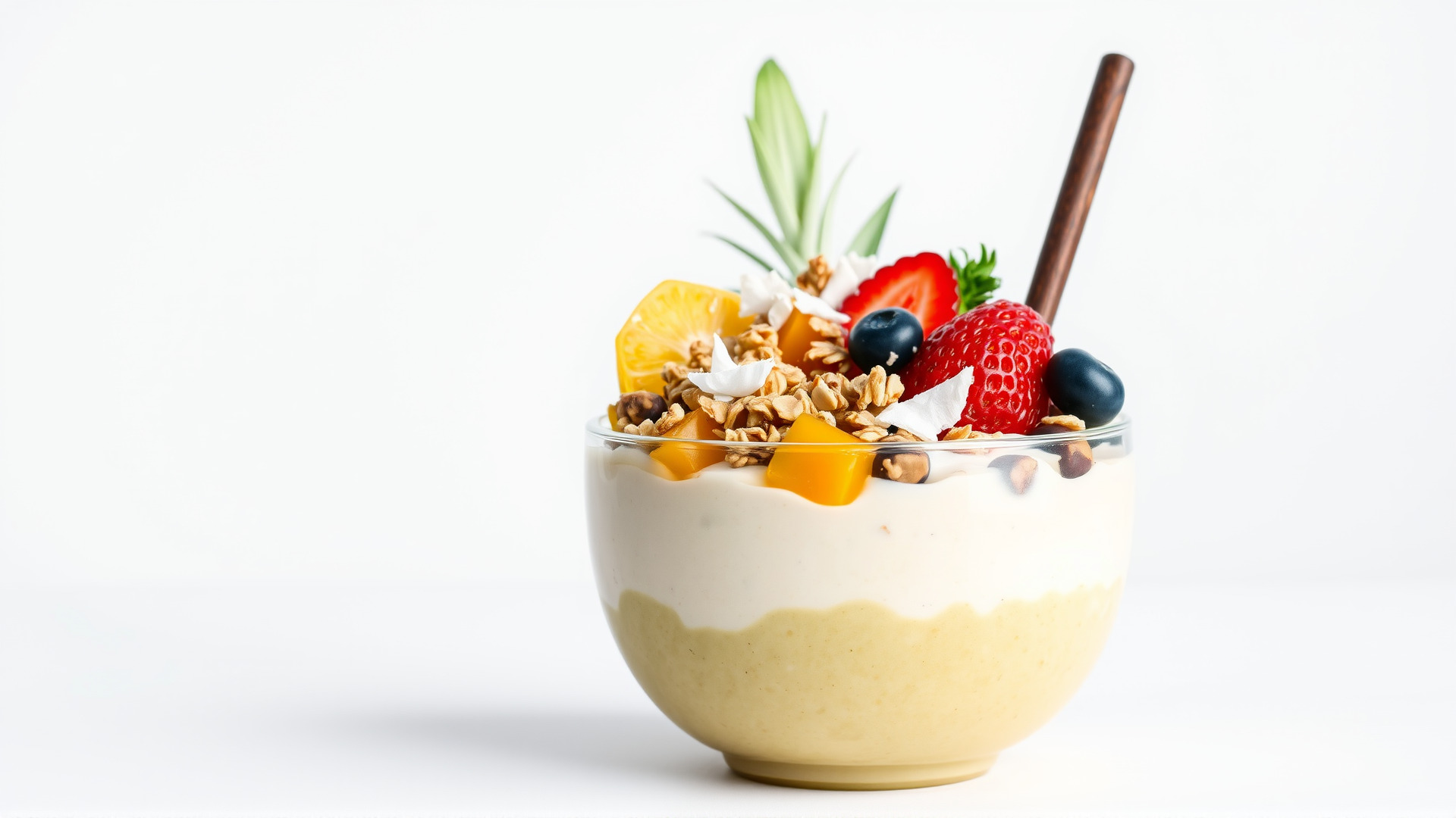 Tropical Smoothie Bowl 3D Model Pack Low-poly 3D model_6