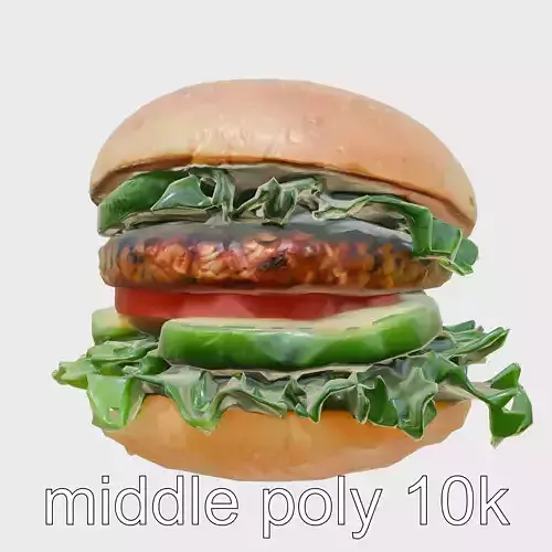 Veggie Burger Deluxe model pack