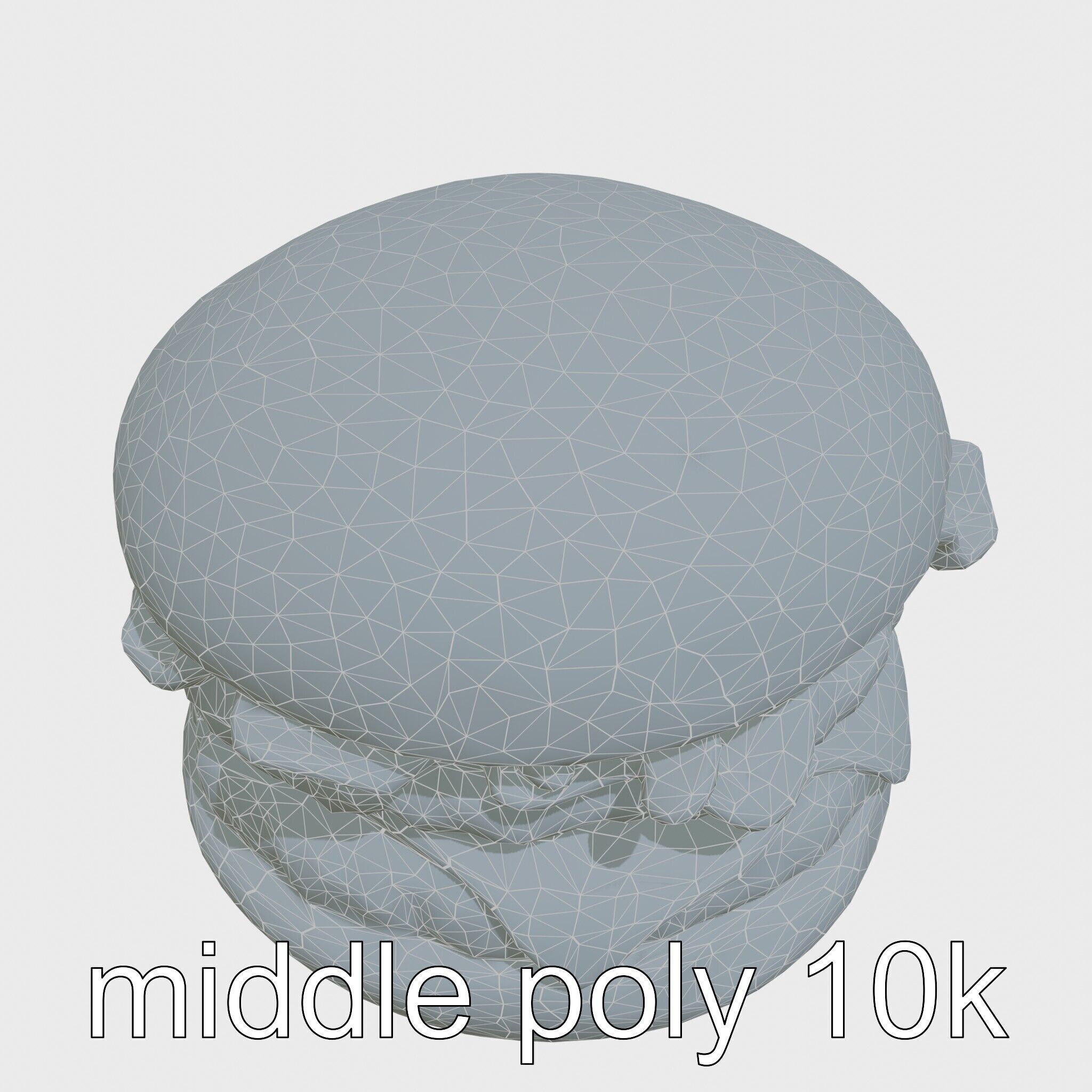 Double Bacon Burger Deluxe model pack Low-poly 3D model_23