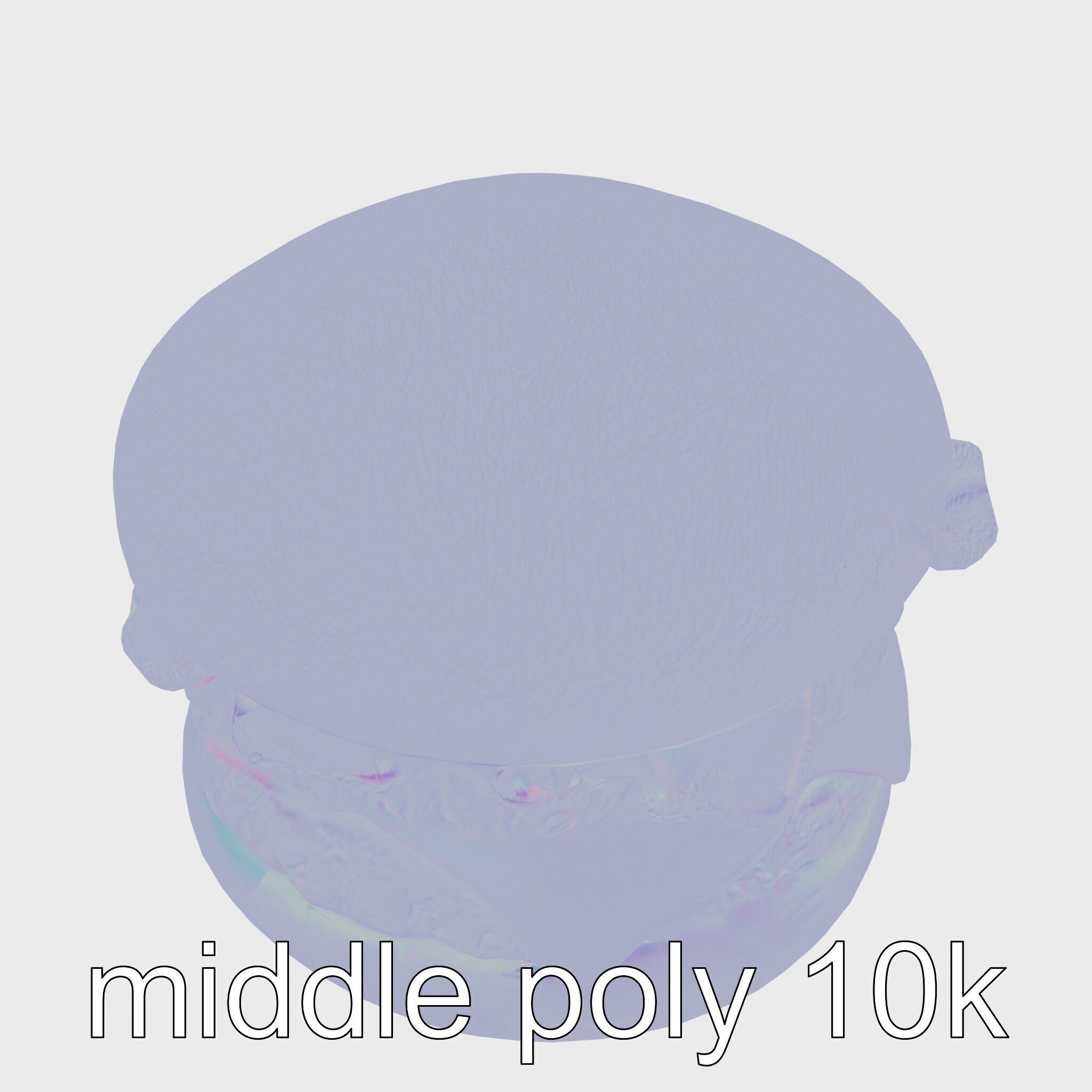 Double Bacon Burger Deluxe model pack Low-poly 3D model_26