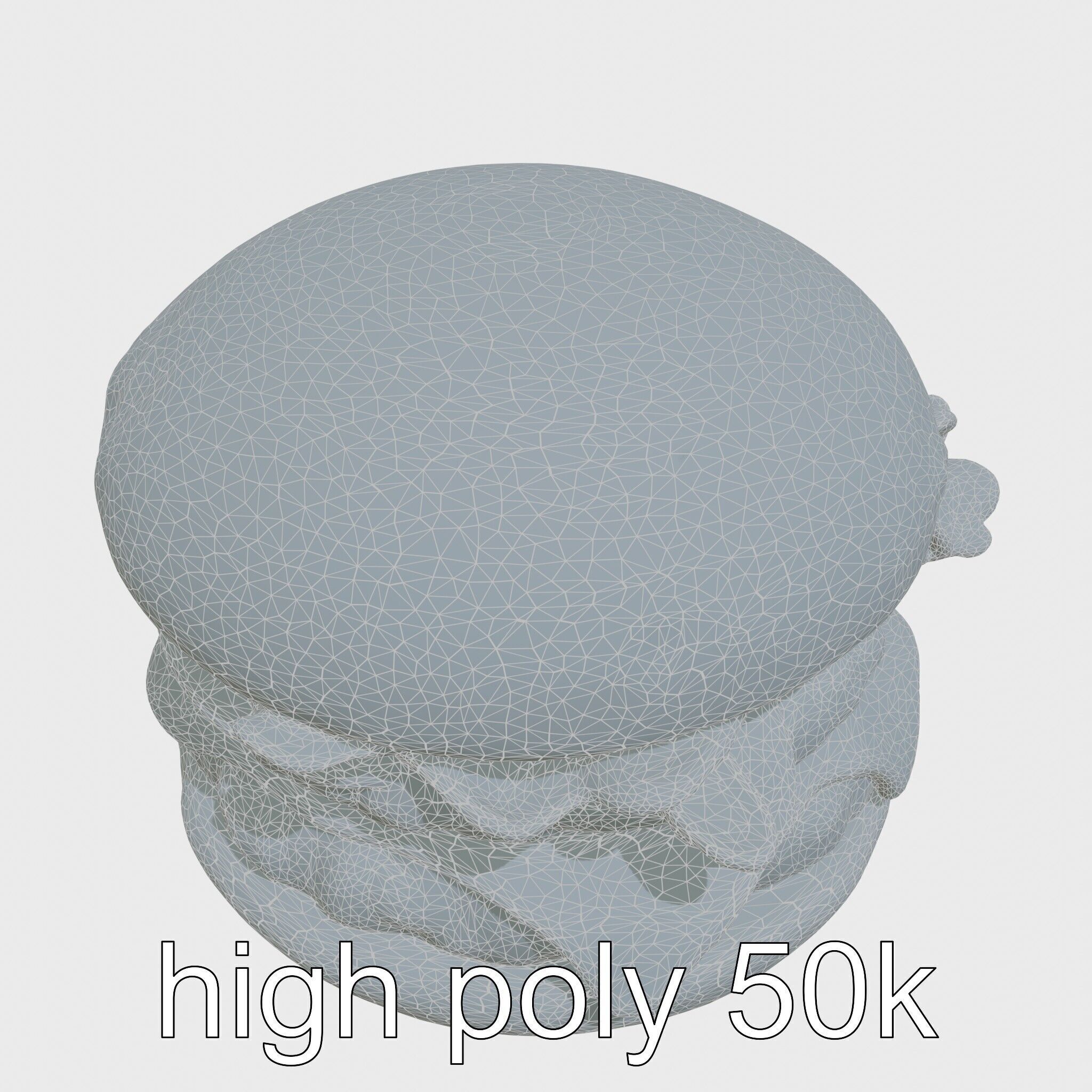 Double Bacon Burger Deluxe model pack Low-poly 3D model_29