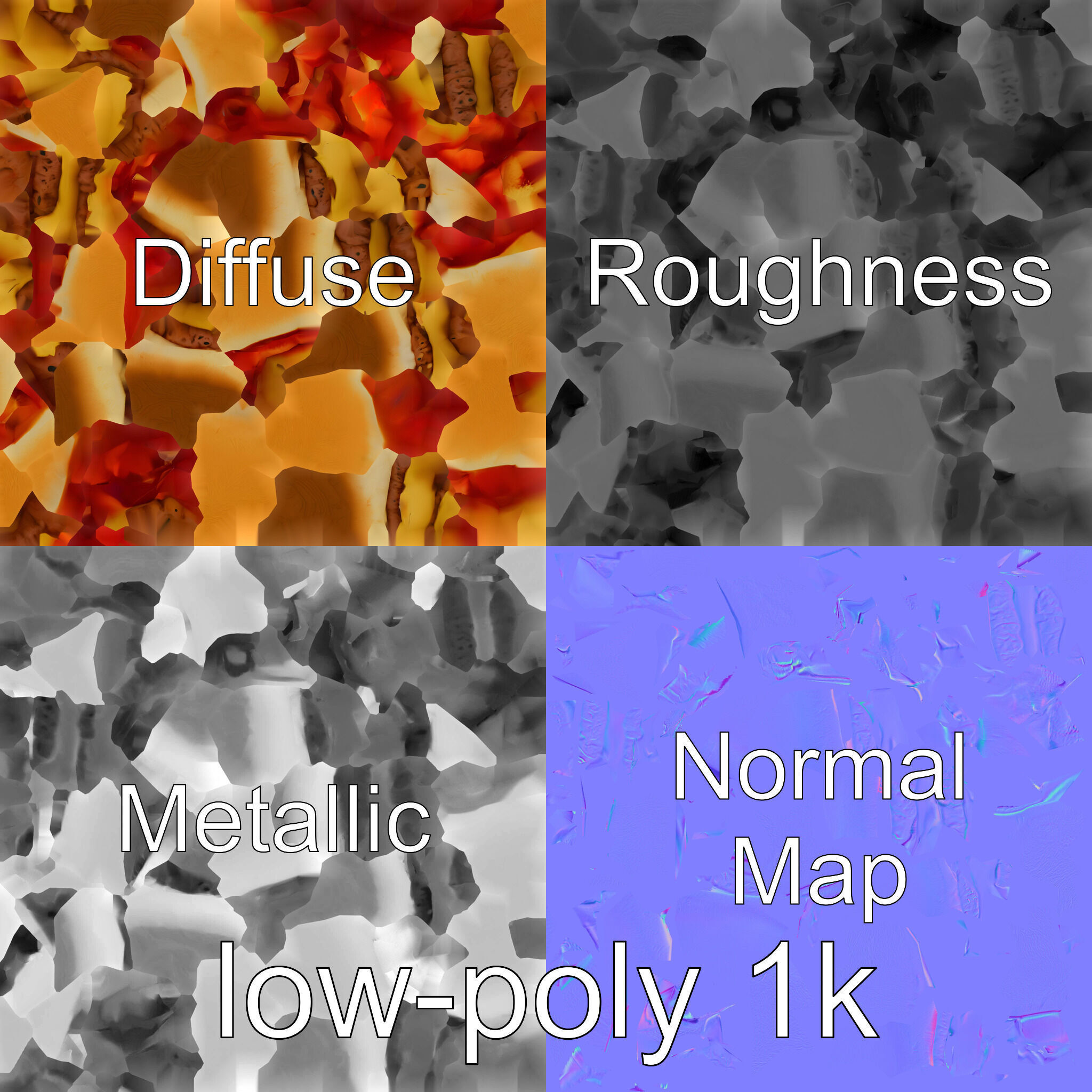 Double Bacon Burger Deluxe model pack Low-poly 3D model_4