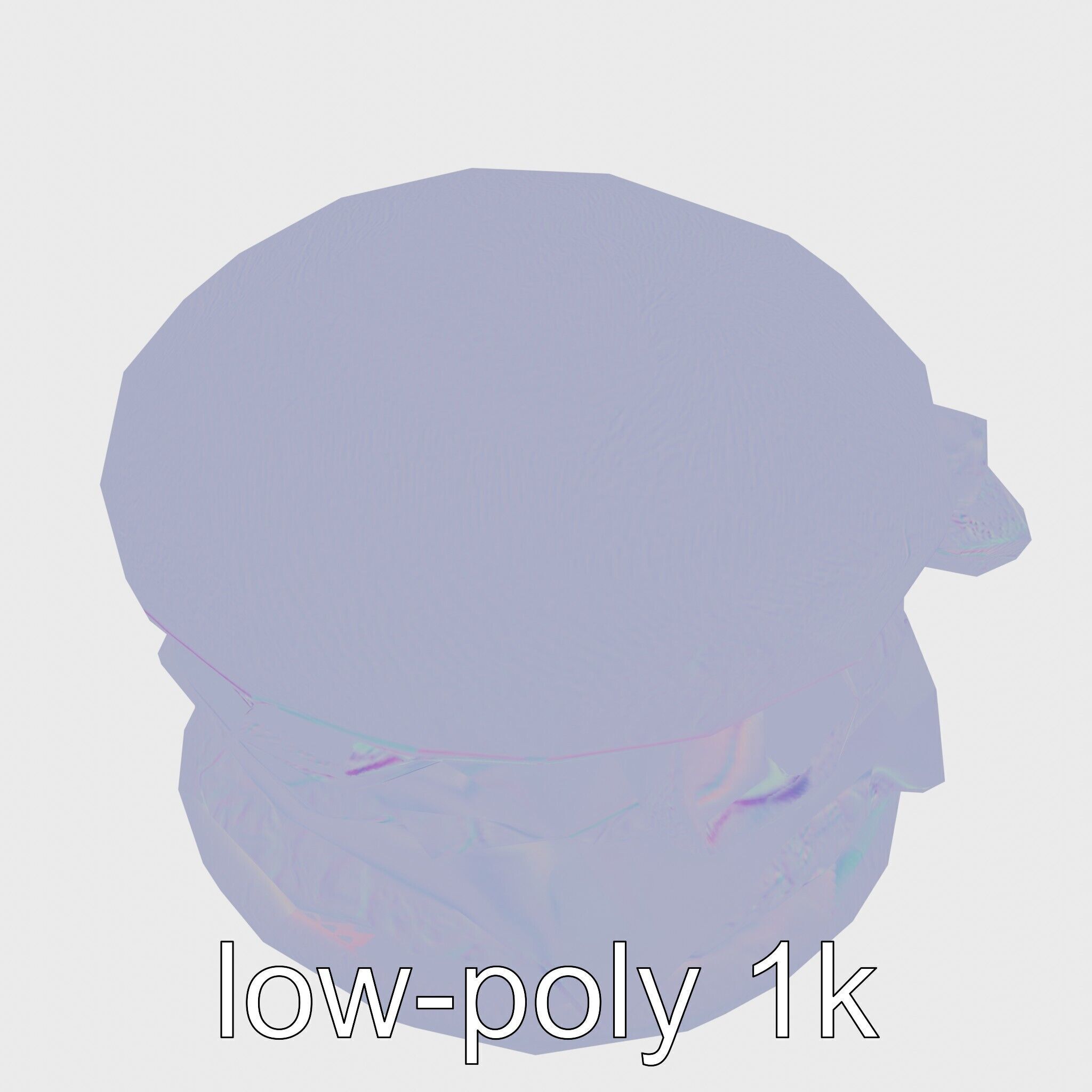 Double Bacon Burger Deluxe model pack Low-poly 3D model_19