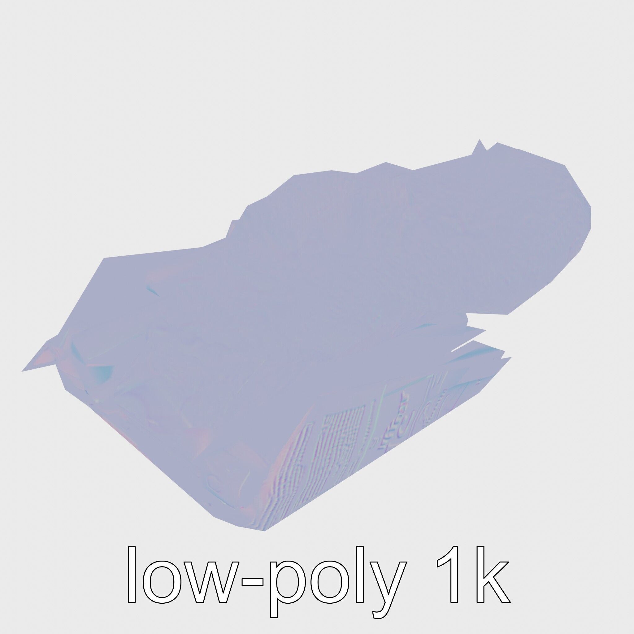 Fish and Chips Classic Food Scene model pack Low-poly 3D model_15