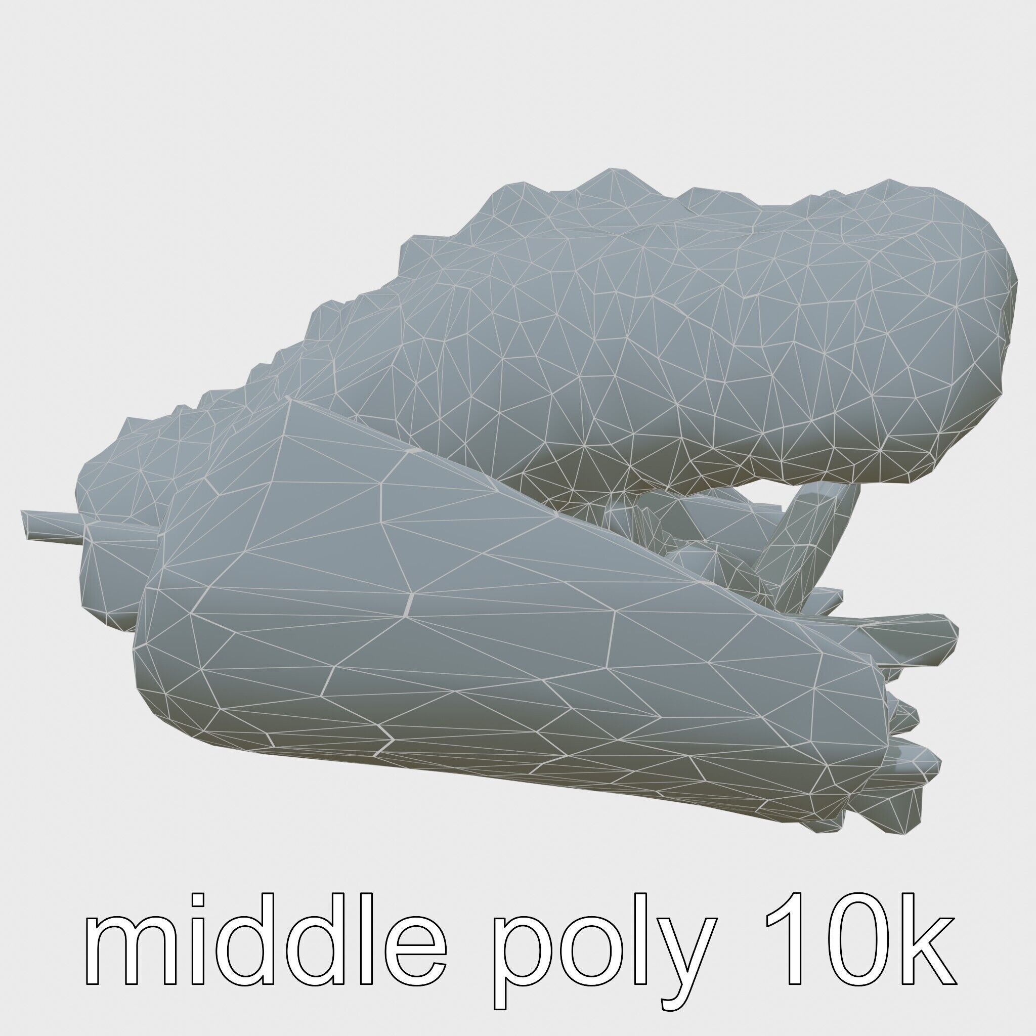 Fish and Chips Classic Food Scene model pack Low-poly 3D model_20