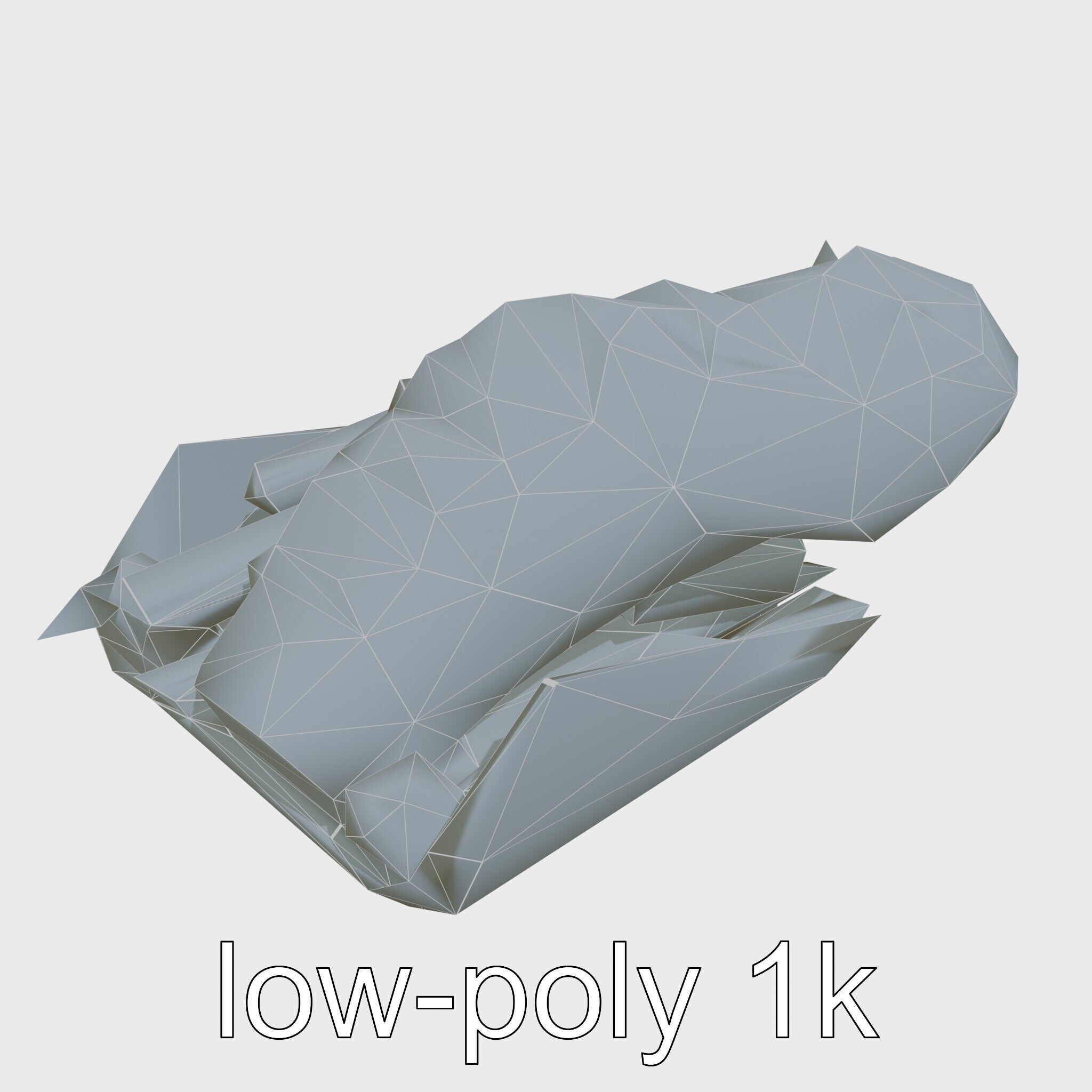 Fish and Chips Classic Food Scene model pack Low-poly 3D model_33