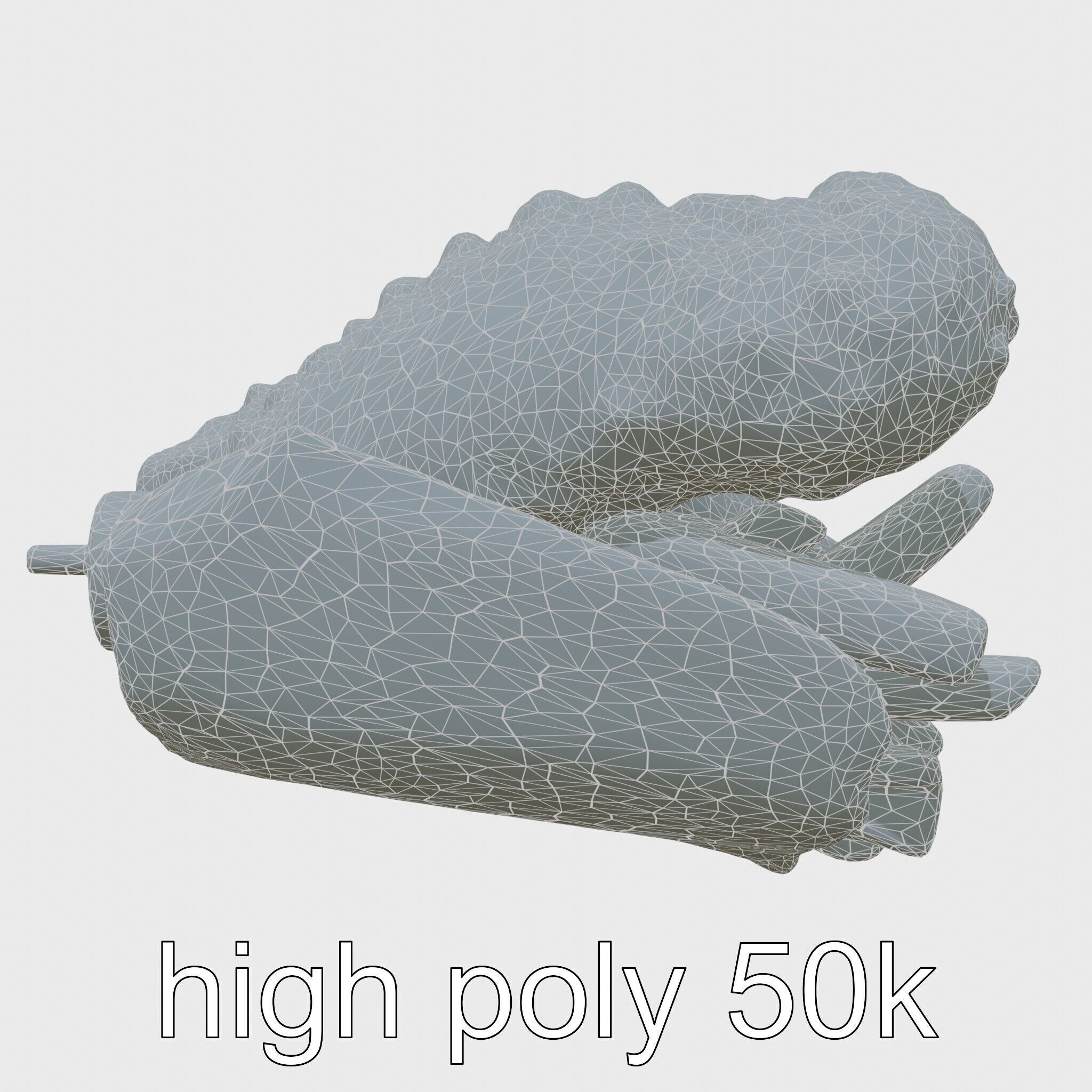 Fish and Chips Classic Food Scene model pack Low-poly 3D model_8