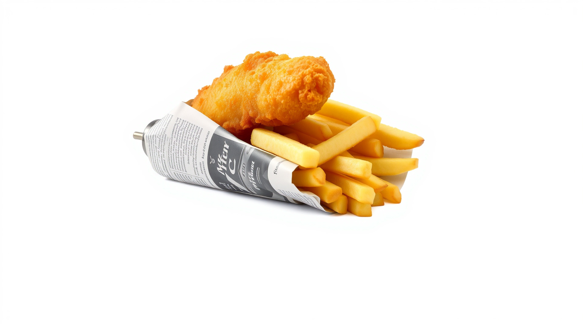 Fish and Chips Classic Food Scene model pack Low-poly 3D model_6