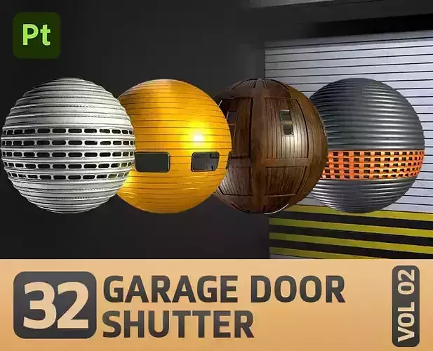 32 Garage Door and Shutter Material Texture
