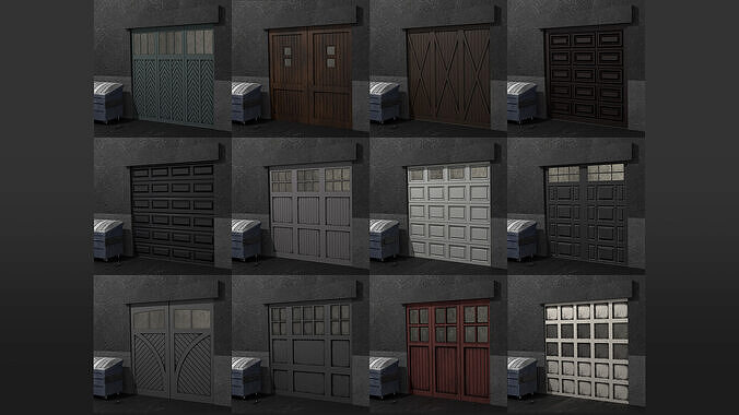 32 Garage Door and Shutter Material  Texture 6