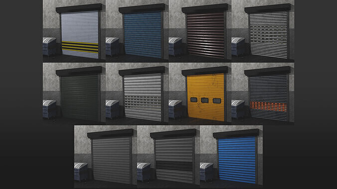 32 Garage Door and Shutter Material  Texture 4