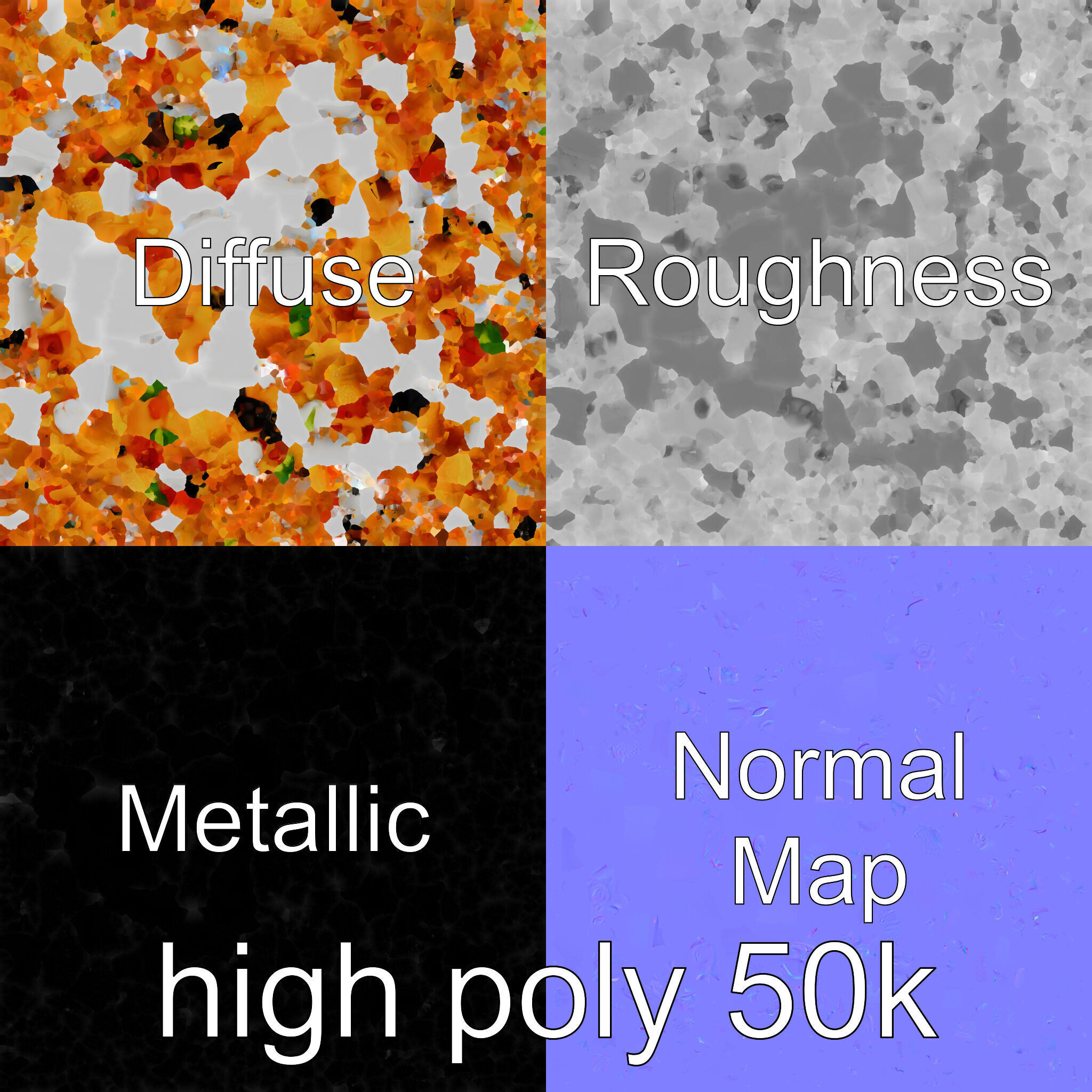 Loaded Nachos Food Display model pack Low-poly 3D model_25