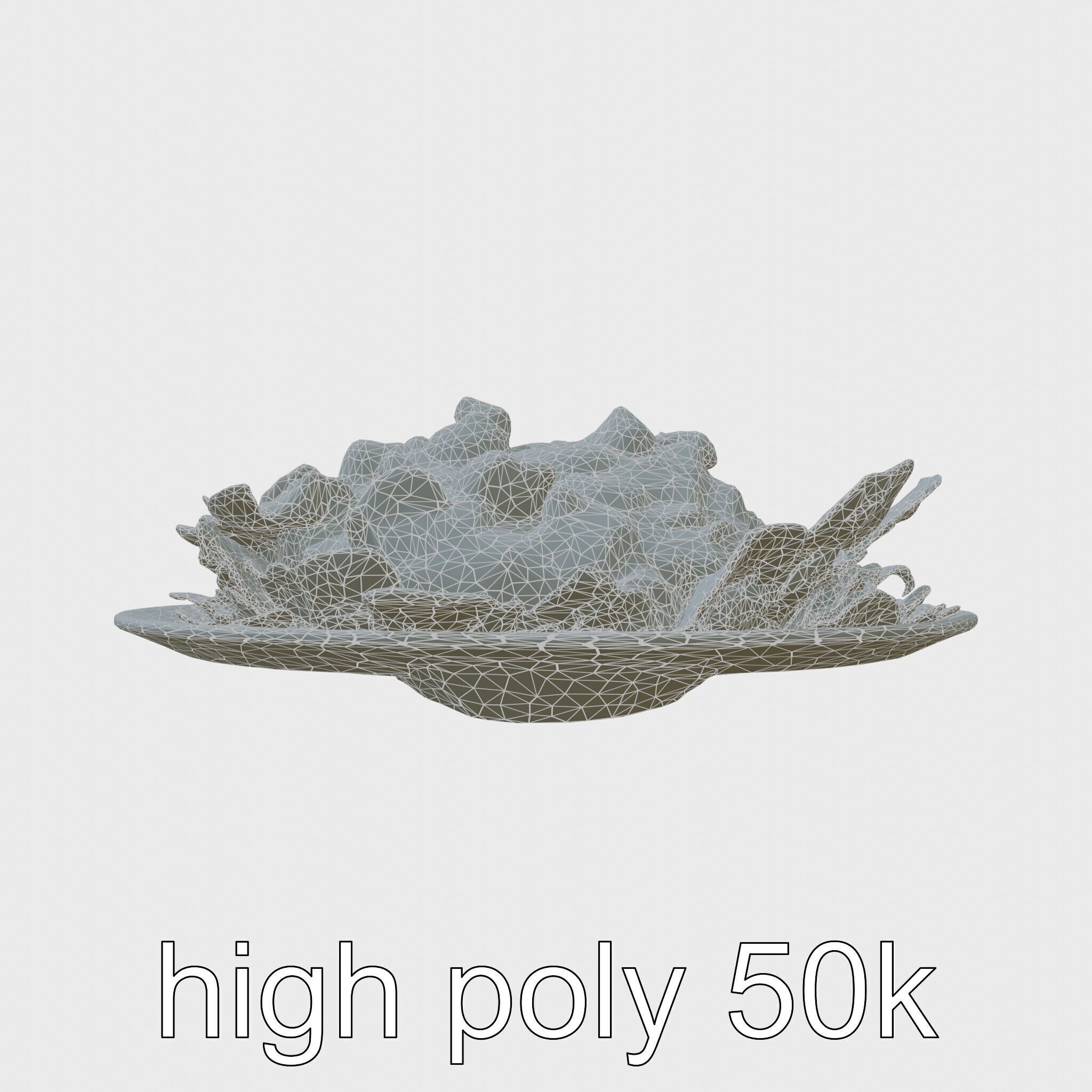 Loaded Nachos Food Display model pack Low-poly 3D model_8