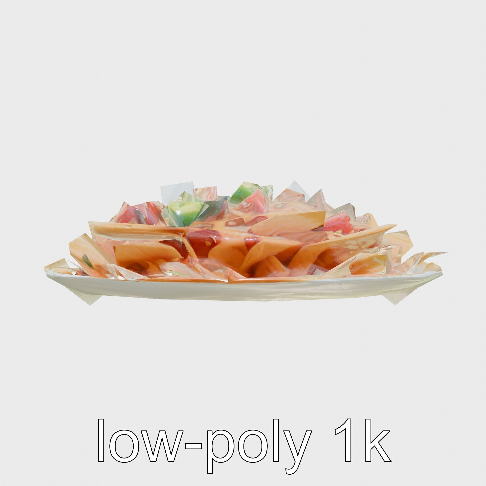 Loaded Nachos Food Display model pack Low-poly 3D model_15