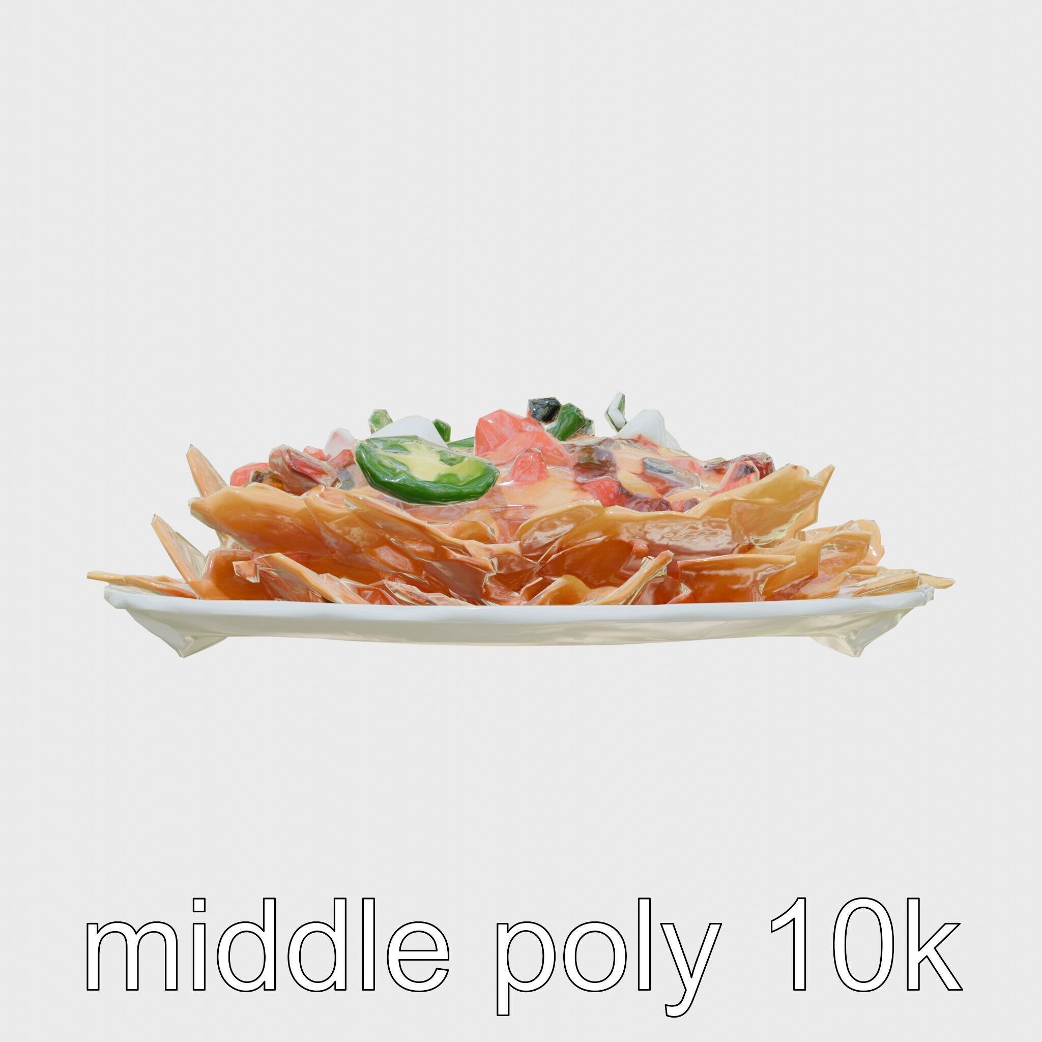 Loaded Nachos Food Display model pack Low-poly 3D model_26