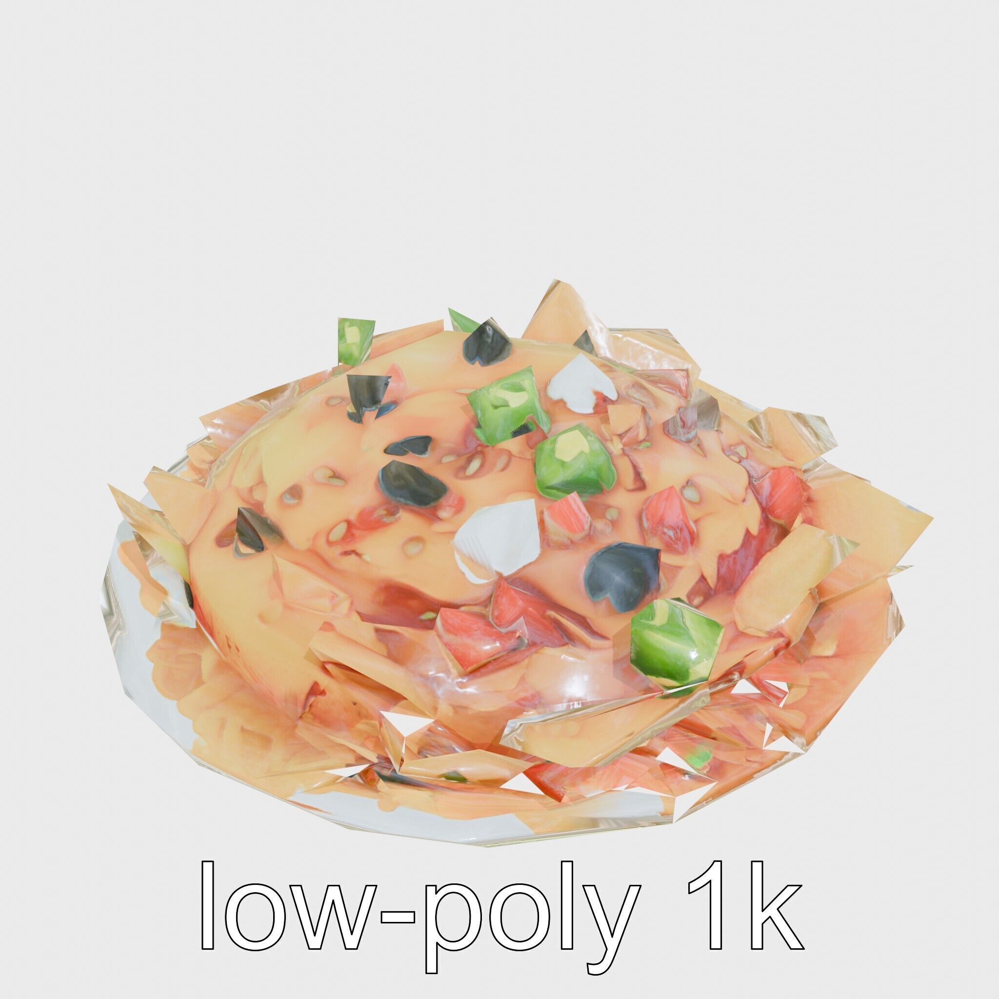 Loaded Nachos Food Display model pack Low-poly 3D model_13