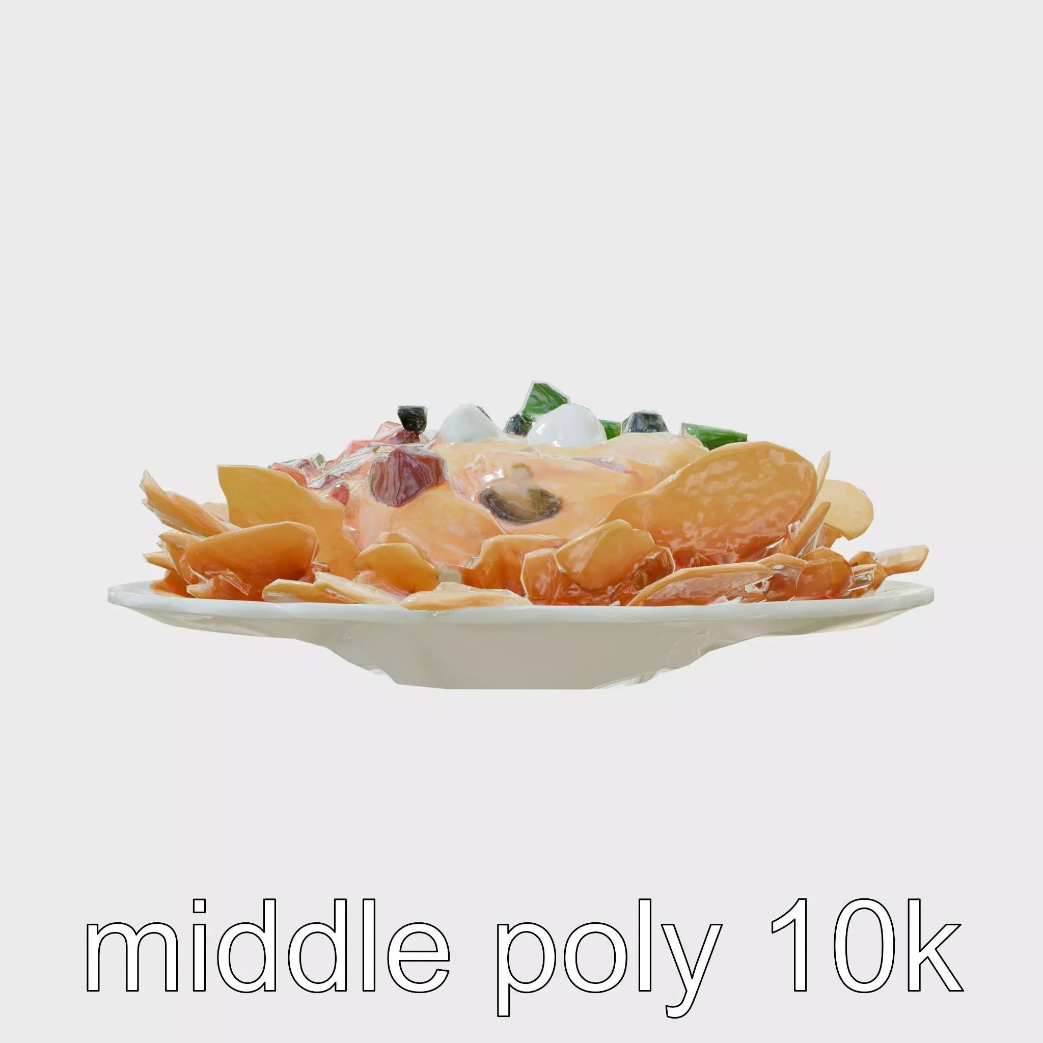 Loaded Nachos Food Display model pack Low-poly 3D model_0
