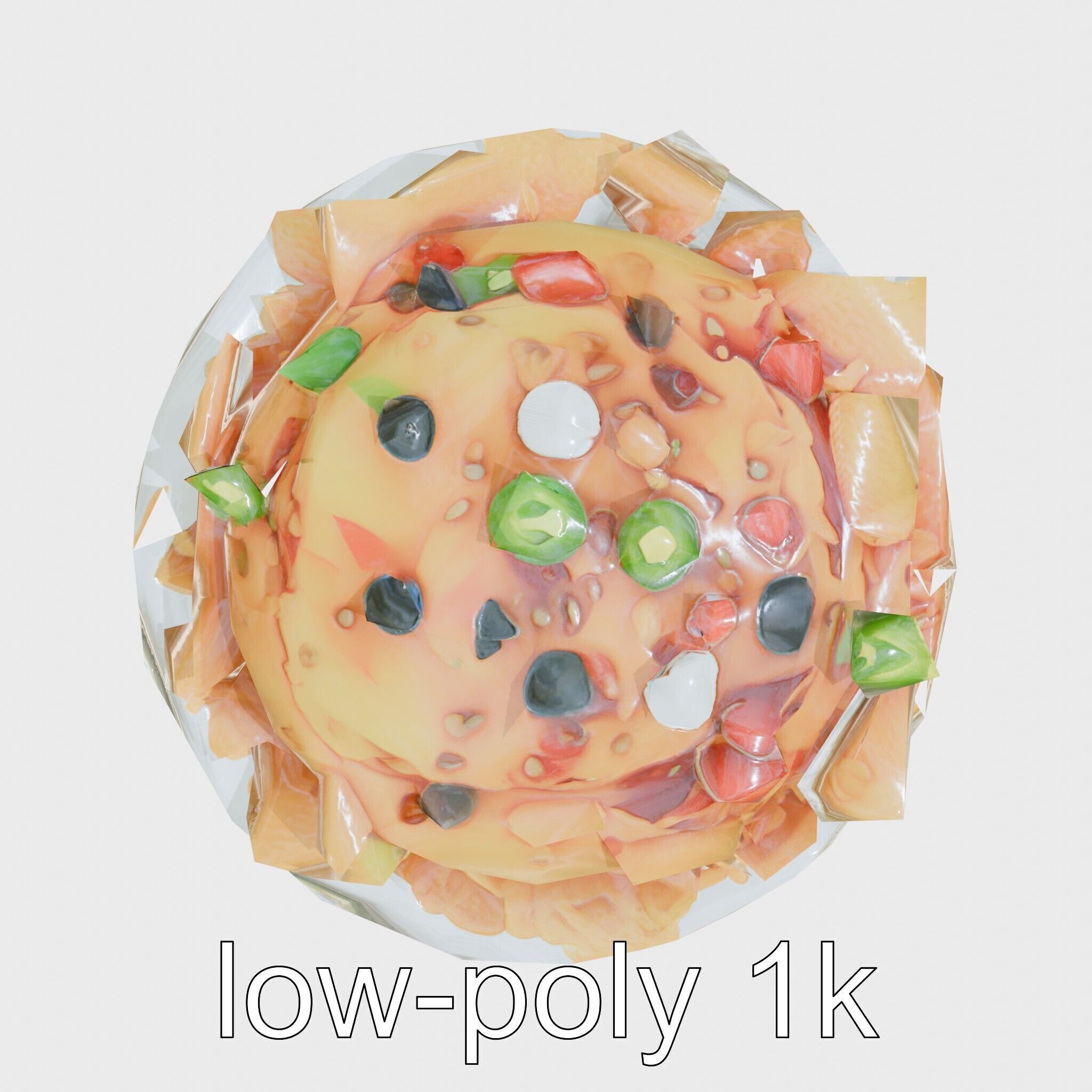Loaded Nachos Food Display model pack Low-poly 3D model_31