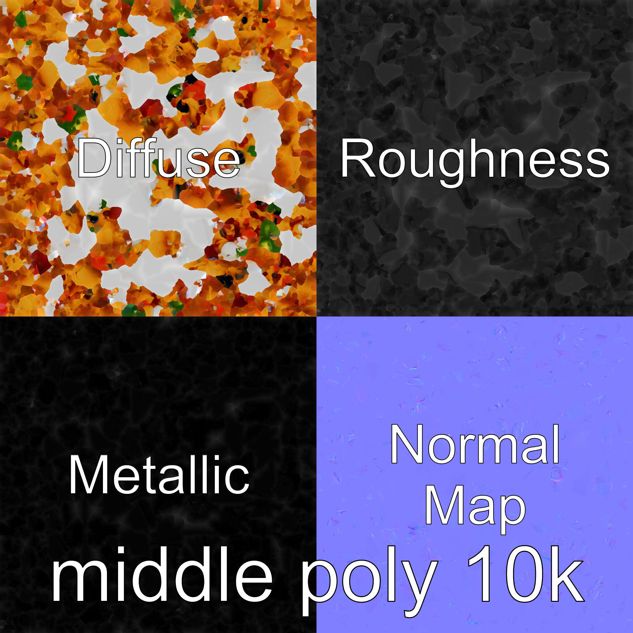 Loaded Nachos Food Display model pack Low-poly 3D model_29