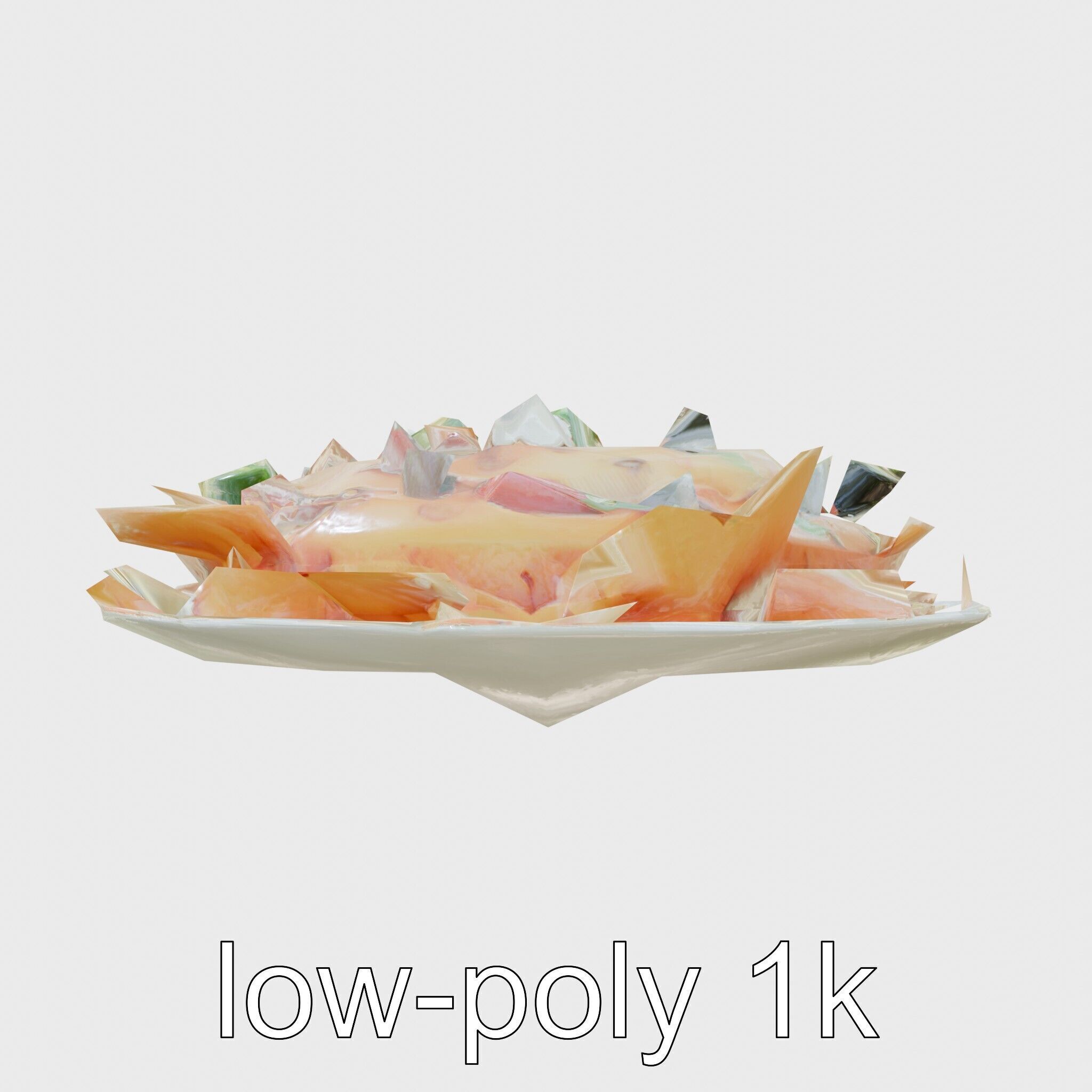 Loaded Nachos Food Display model pack Low-poly 3D model_7