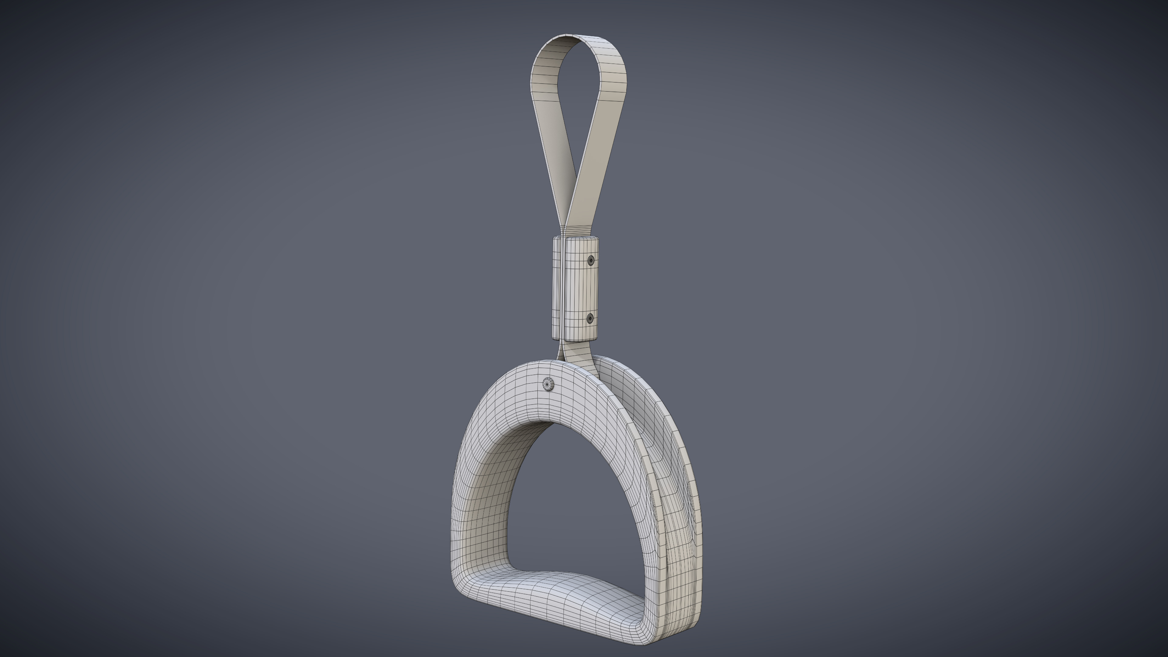 Bus Handle Hand Grip Low-poly 3D model_5
