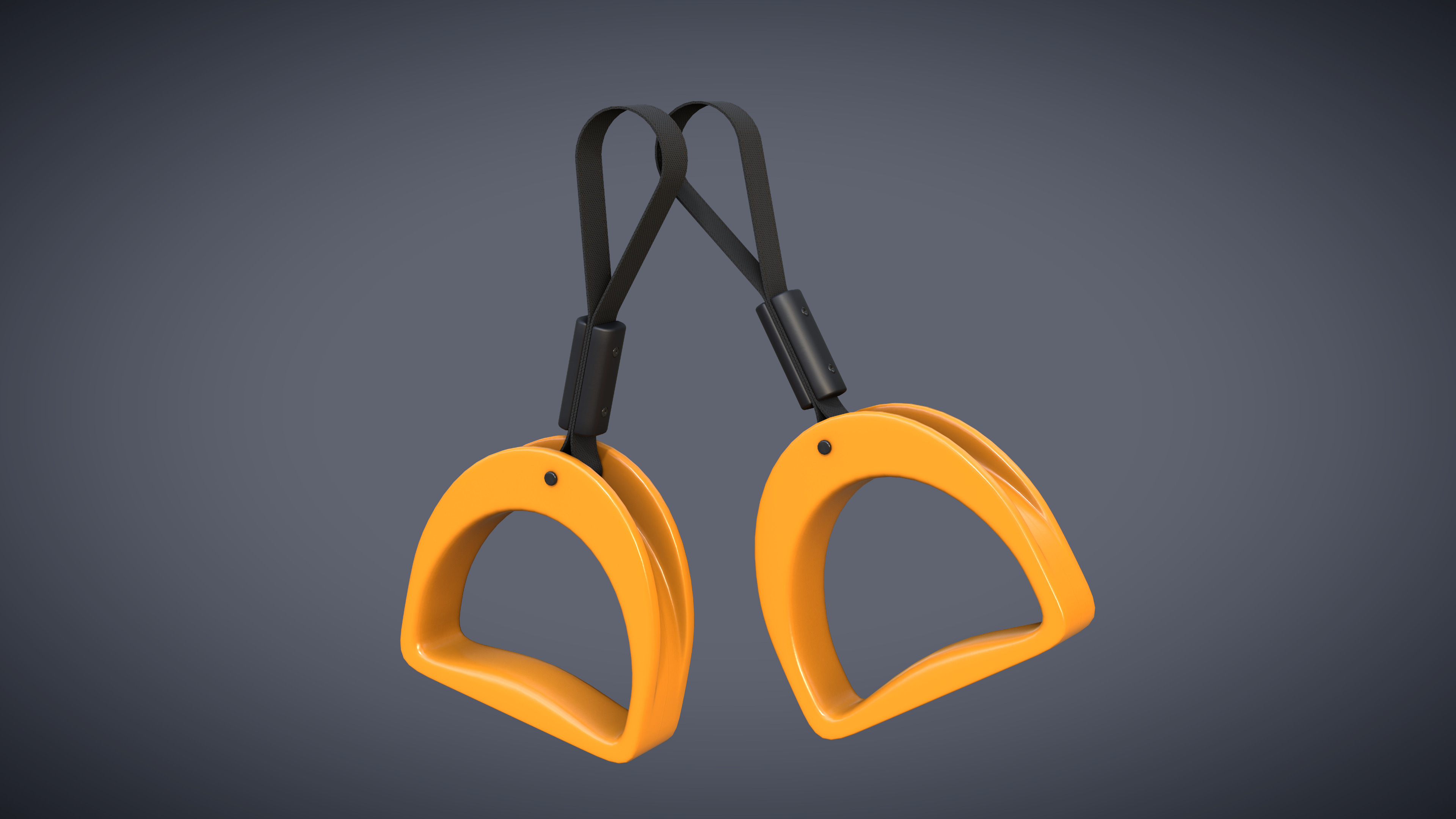 Bus Handle Hand Grip Low-poly 3D model_2