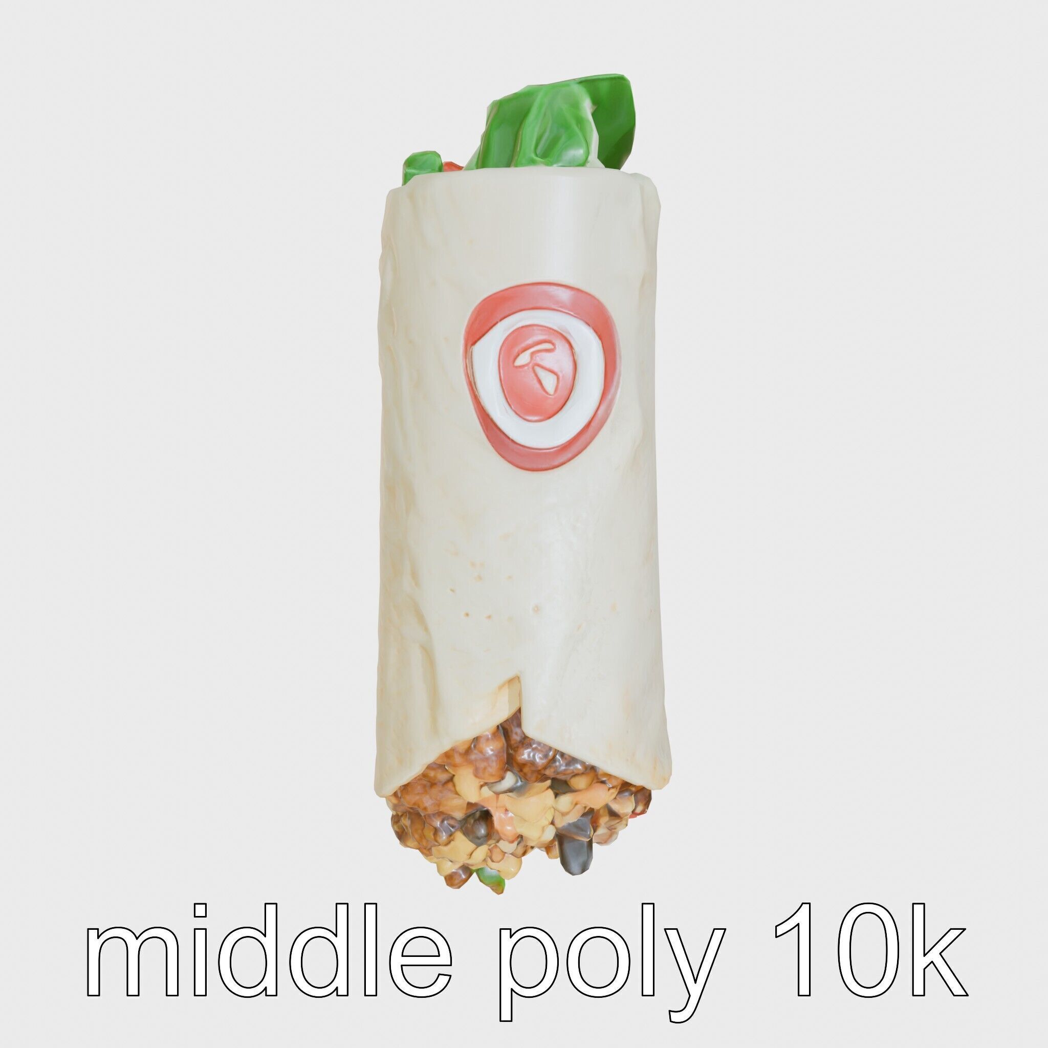 Beef Burrito 3D Realistic Food Model Pack Low-poly 3D model_23