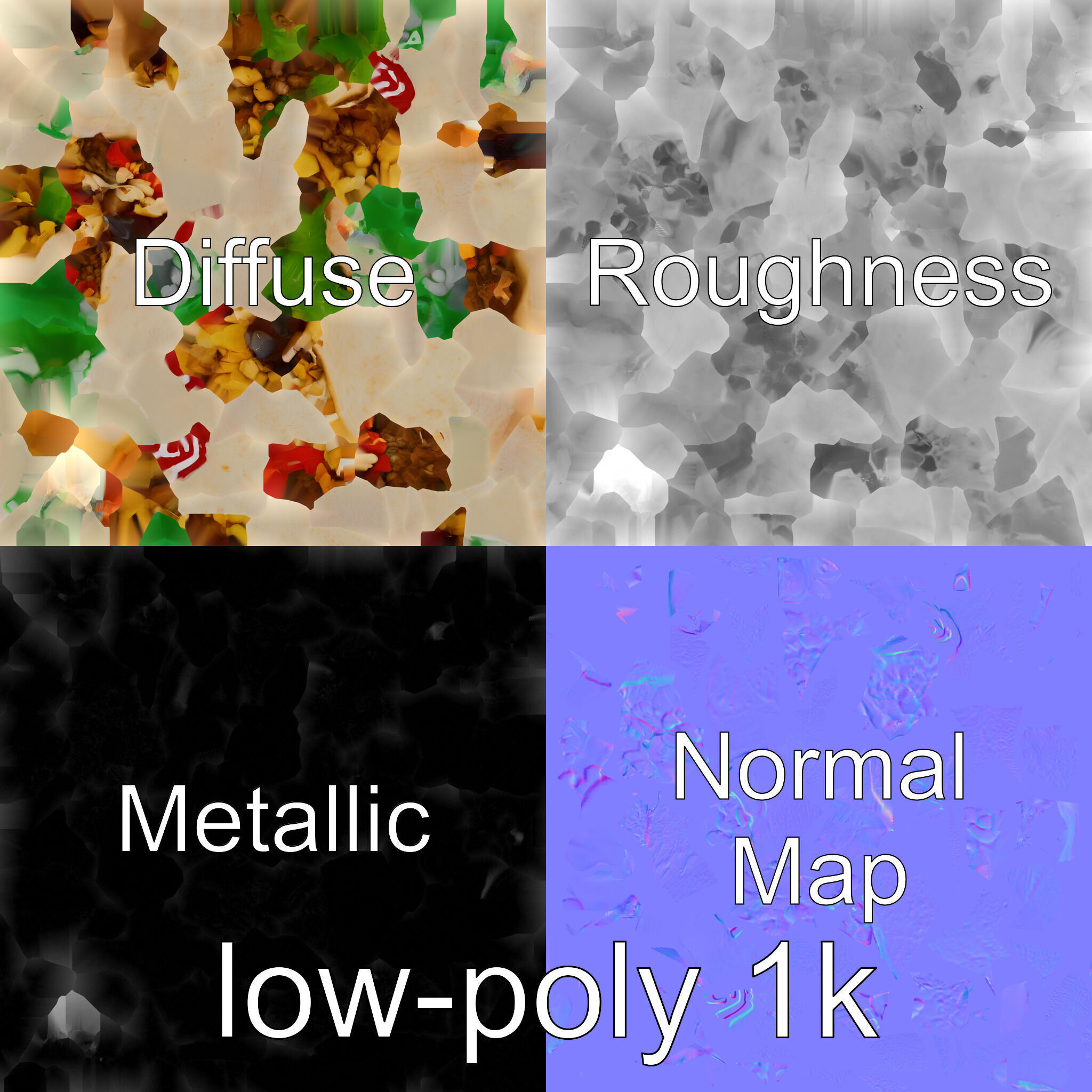 Beef Burrito 3D Realistic Food Model Pack Low-poly 3D model_4