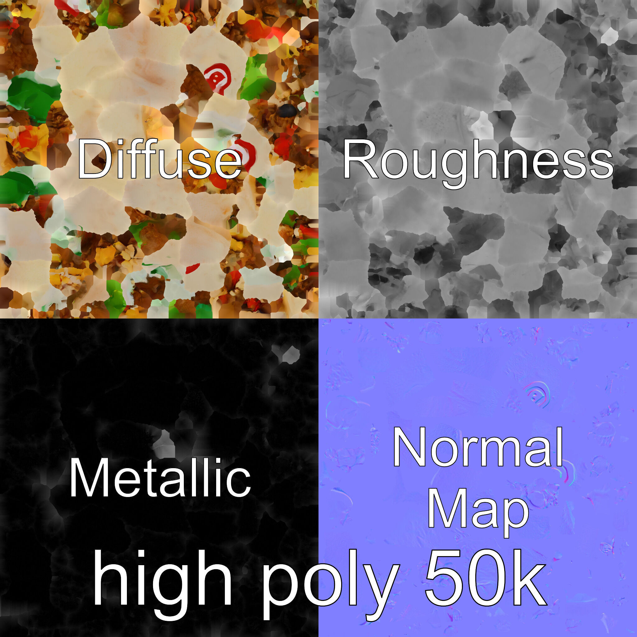 Beef Burrito 3D Realistic Food Model Pack Low-poly 3D model_33