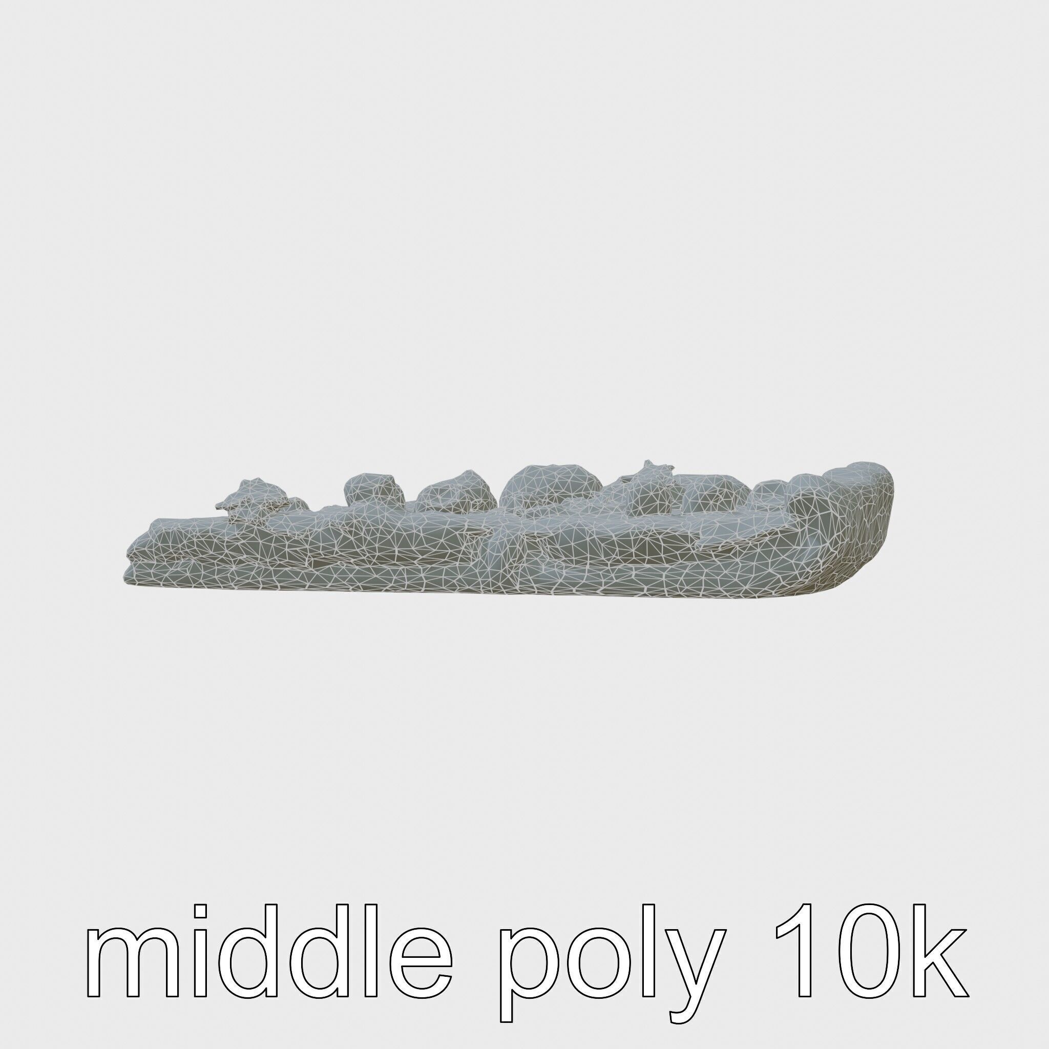 BBQ Chicken Pizza Slice model pack Low-poly 3D model_9