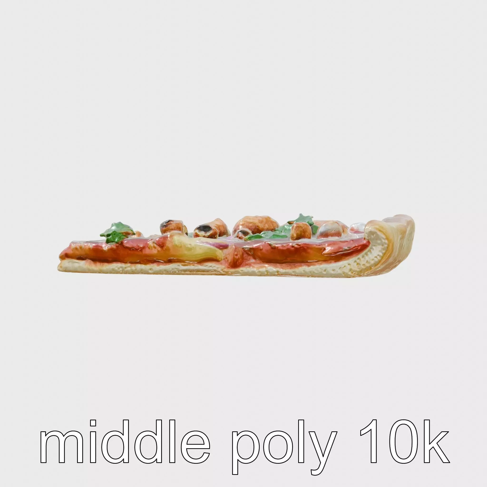 BBQ Chicken Pizza Slice model pack Low-poly 3D model_0