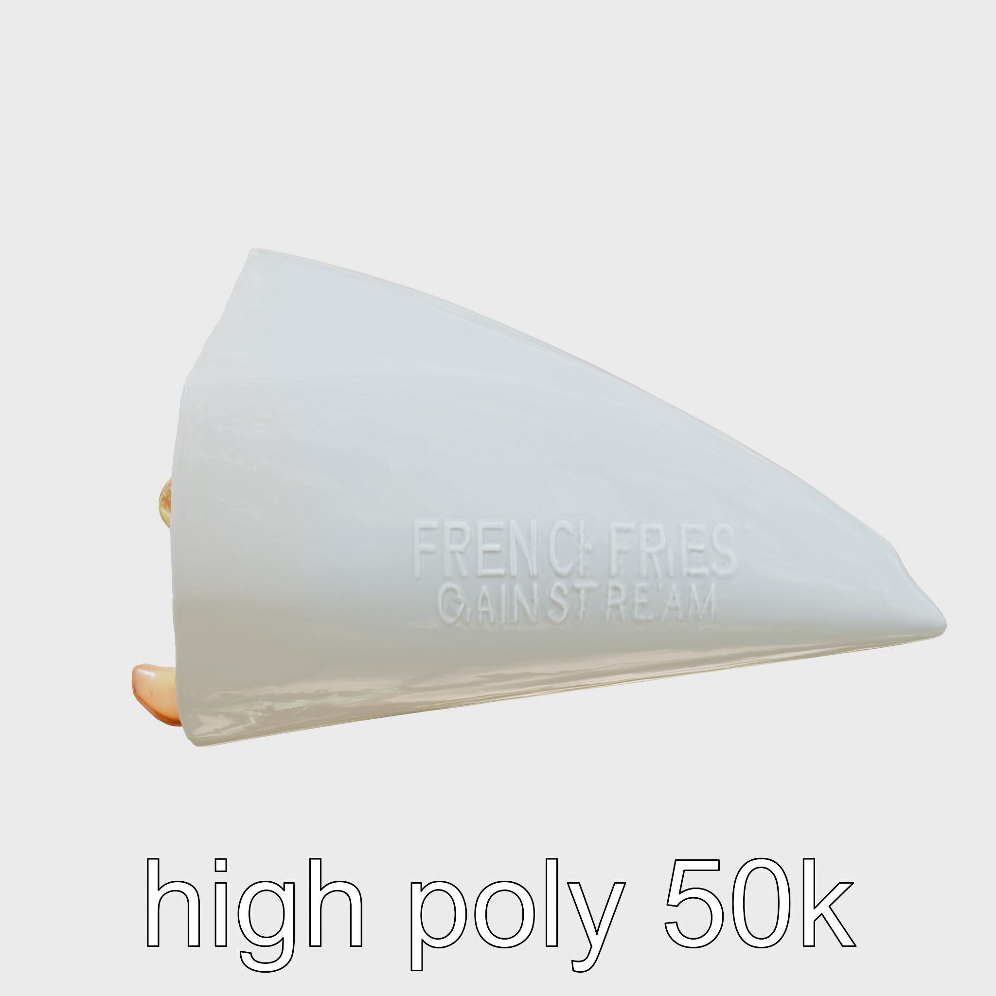 Crispy French Fries Cone model pack Low-poly 3D model_14