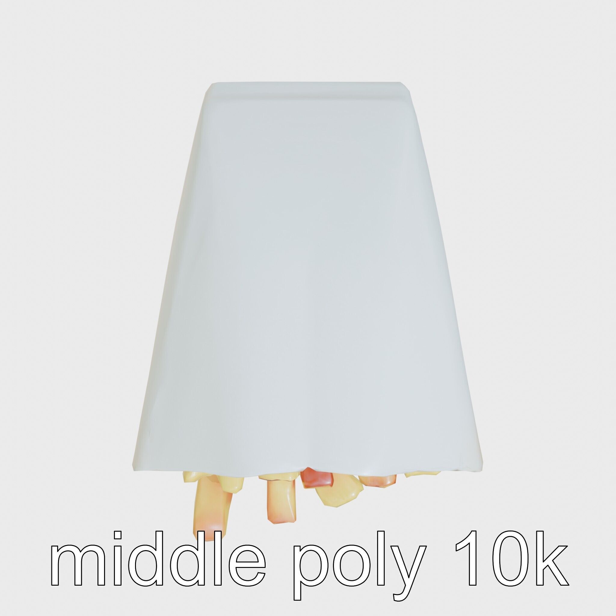 Crispy French Fries Cone model pack Low-poly 3D model_12