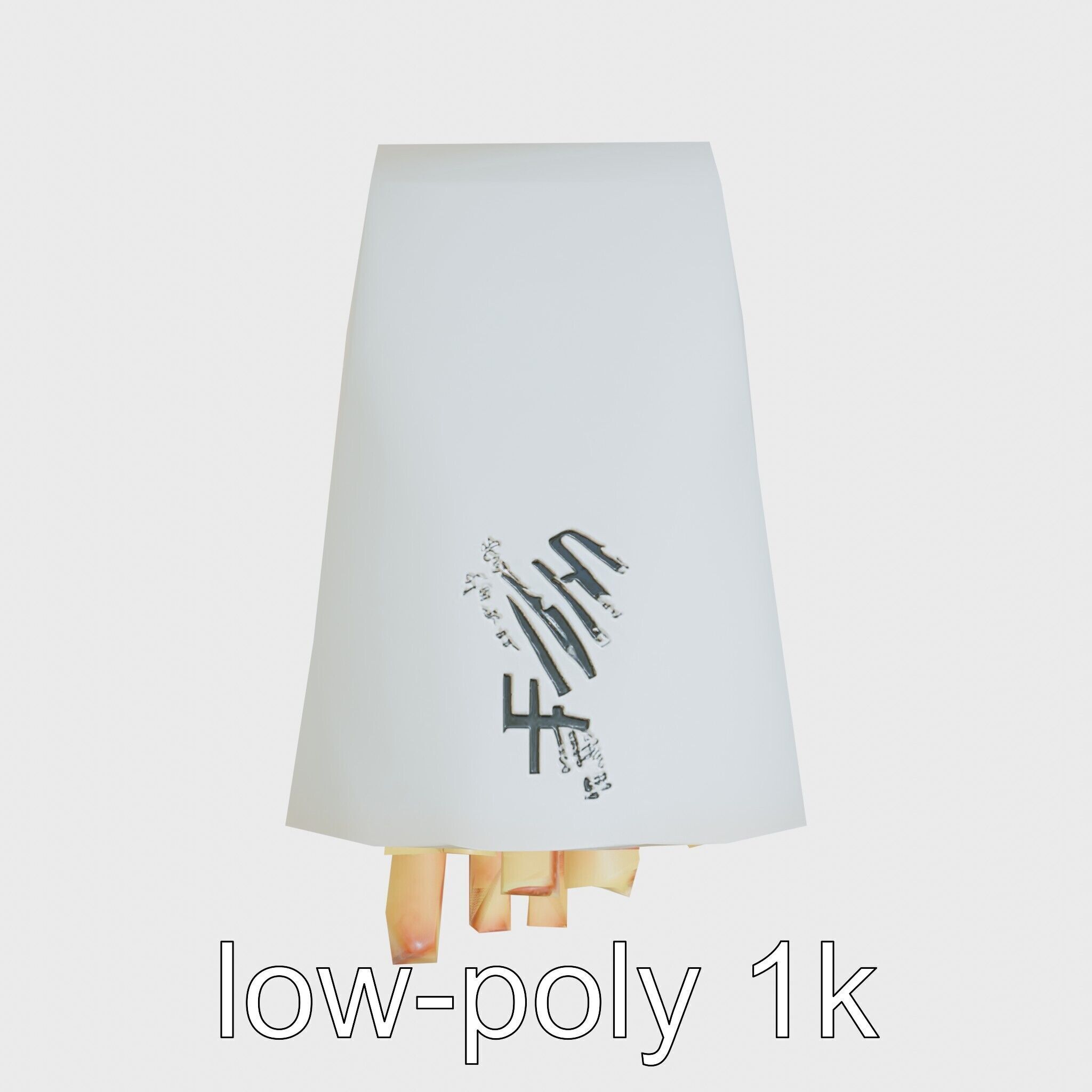 Crispy French Fries Cone model pack Low-poly 3D model_22