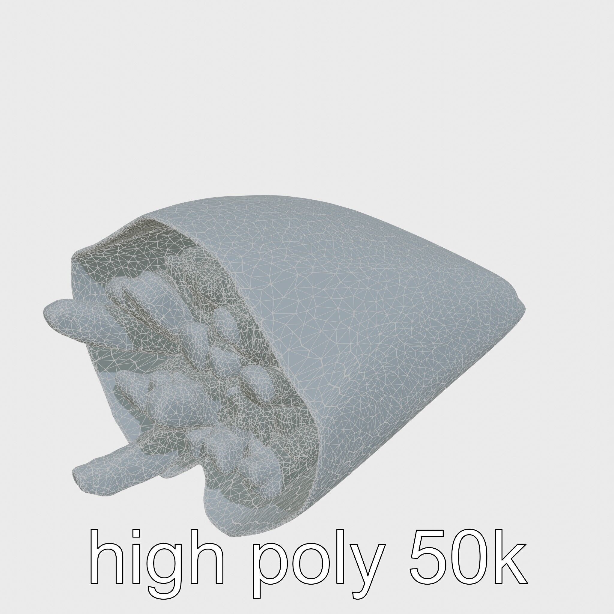 Crispy French Fries Cone model pack Low-poly 3D model_32
