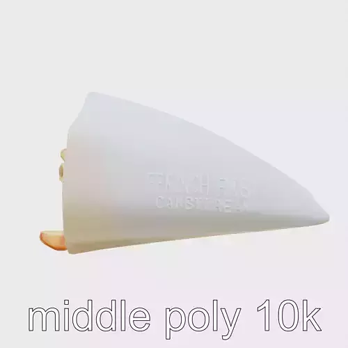 Crispy French Fries Cone model pack Low-poly 3D model